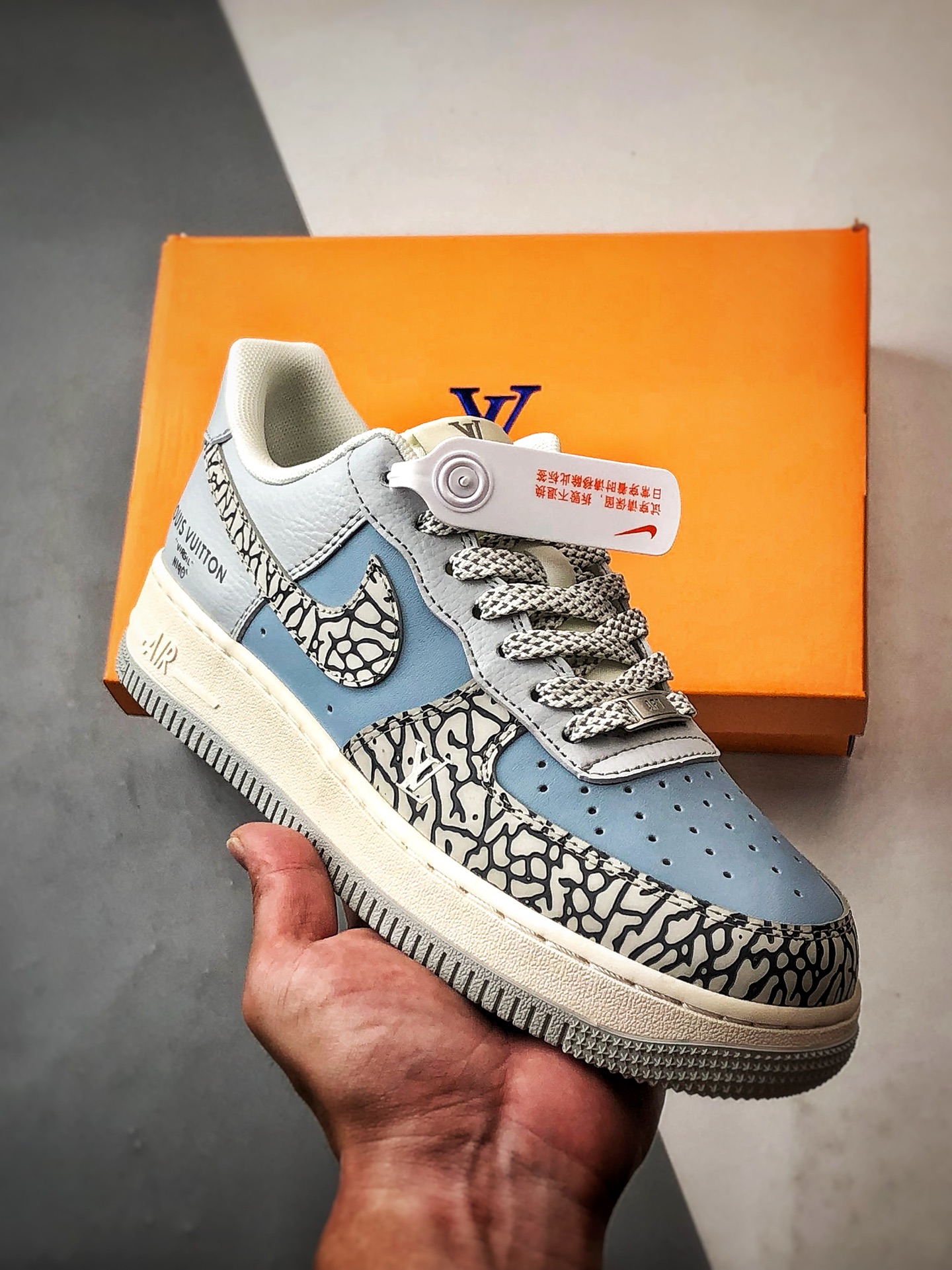280 LV x Air Force 1 Low 灰蓝石斑纹 ZH2598-307