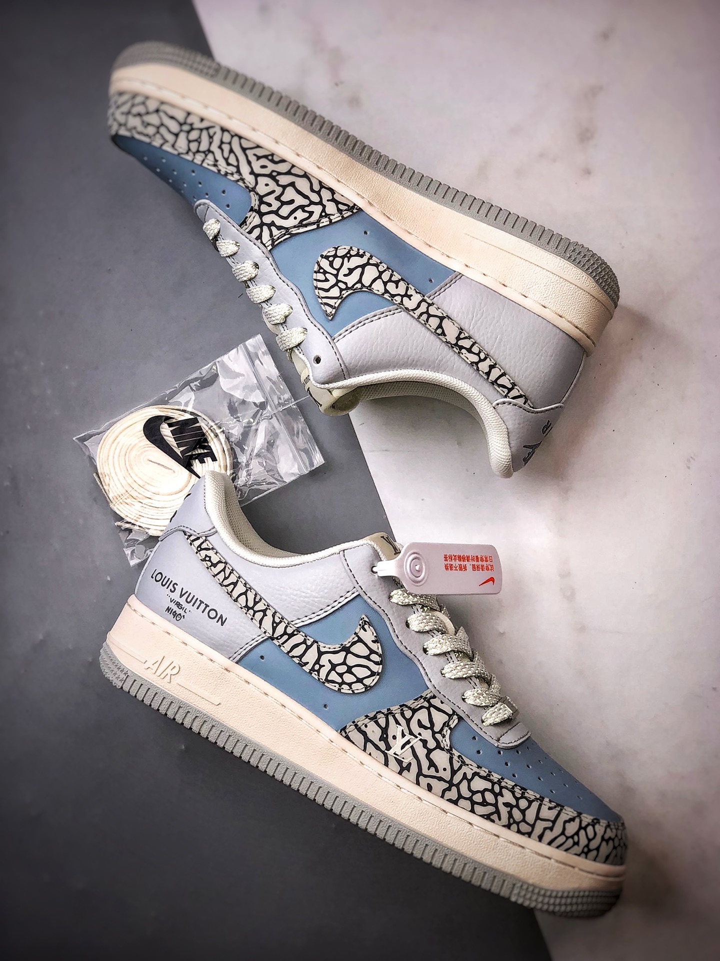 280 LV x Air Force 1 Low 灰蓝石斑纹 ZH2598-307