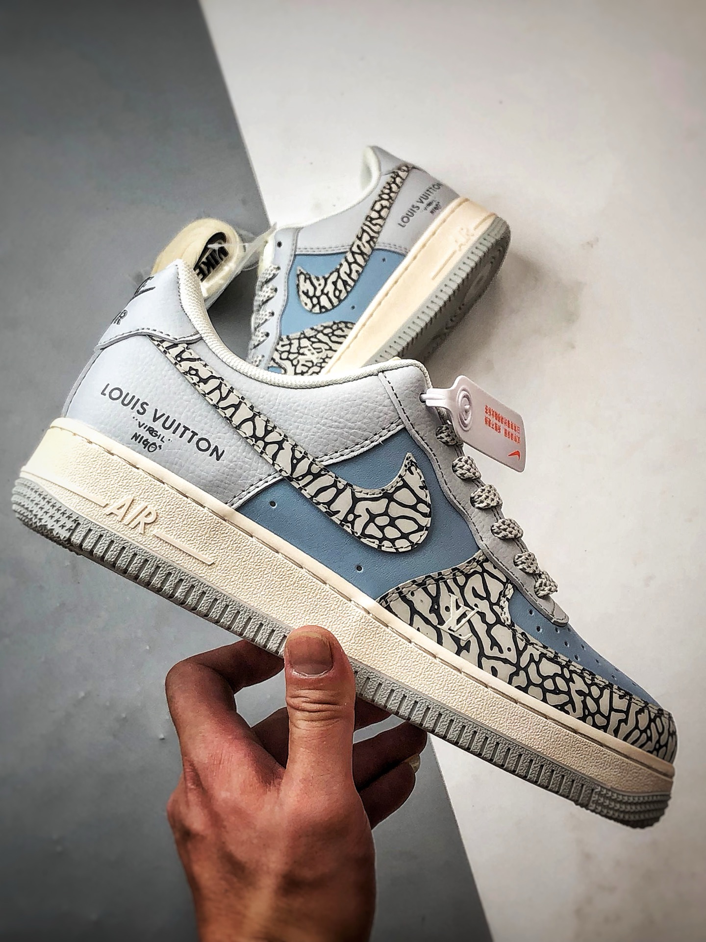 280 LV x Air Force 1 Low 灰蓝石斑纹 ZH2598-307