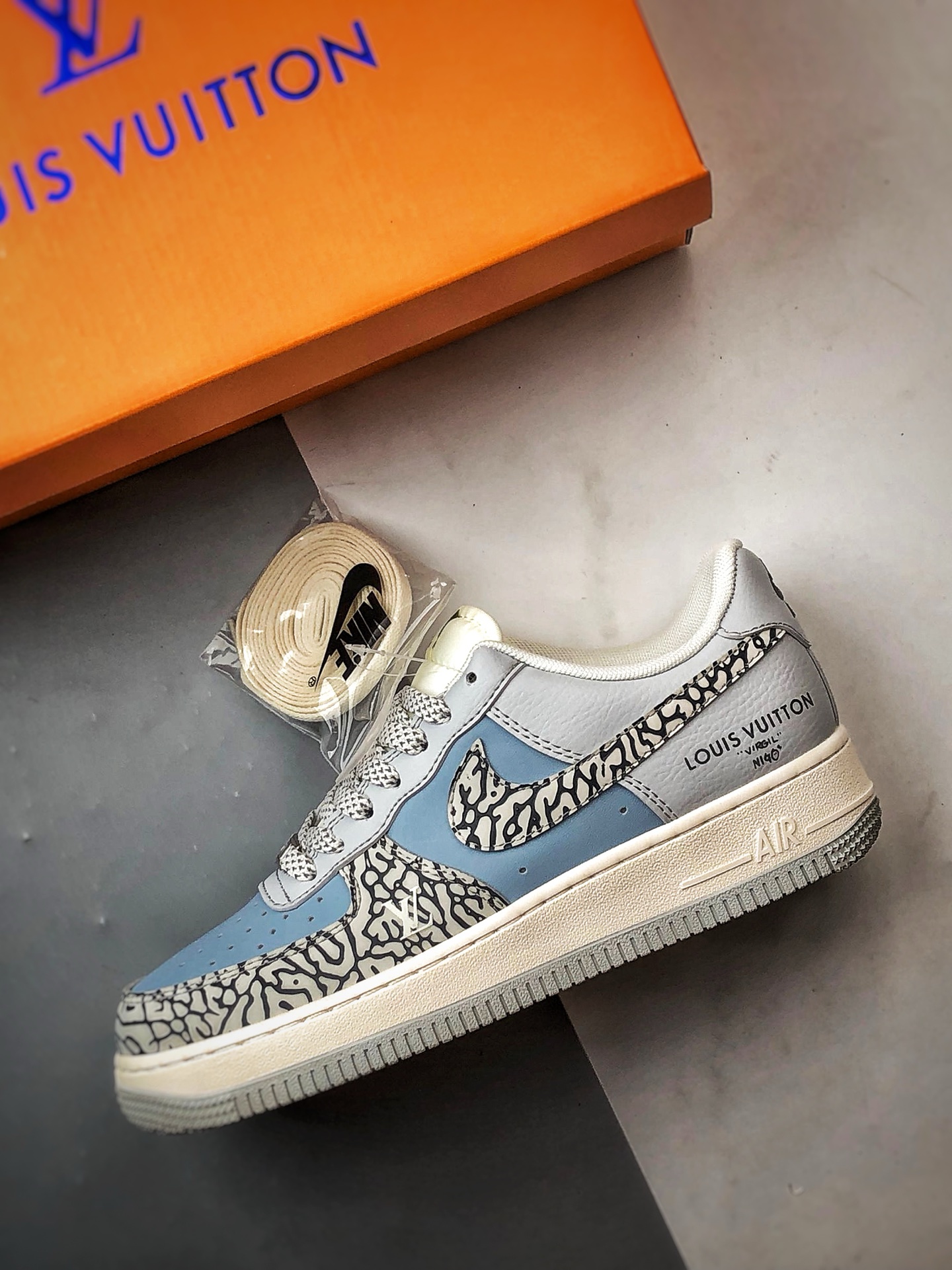 280 LV x Air Force 1 Low 灰蓝石斑纹 ZH2598-307