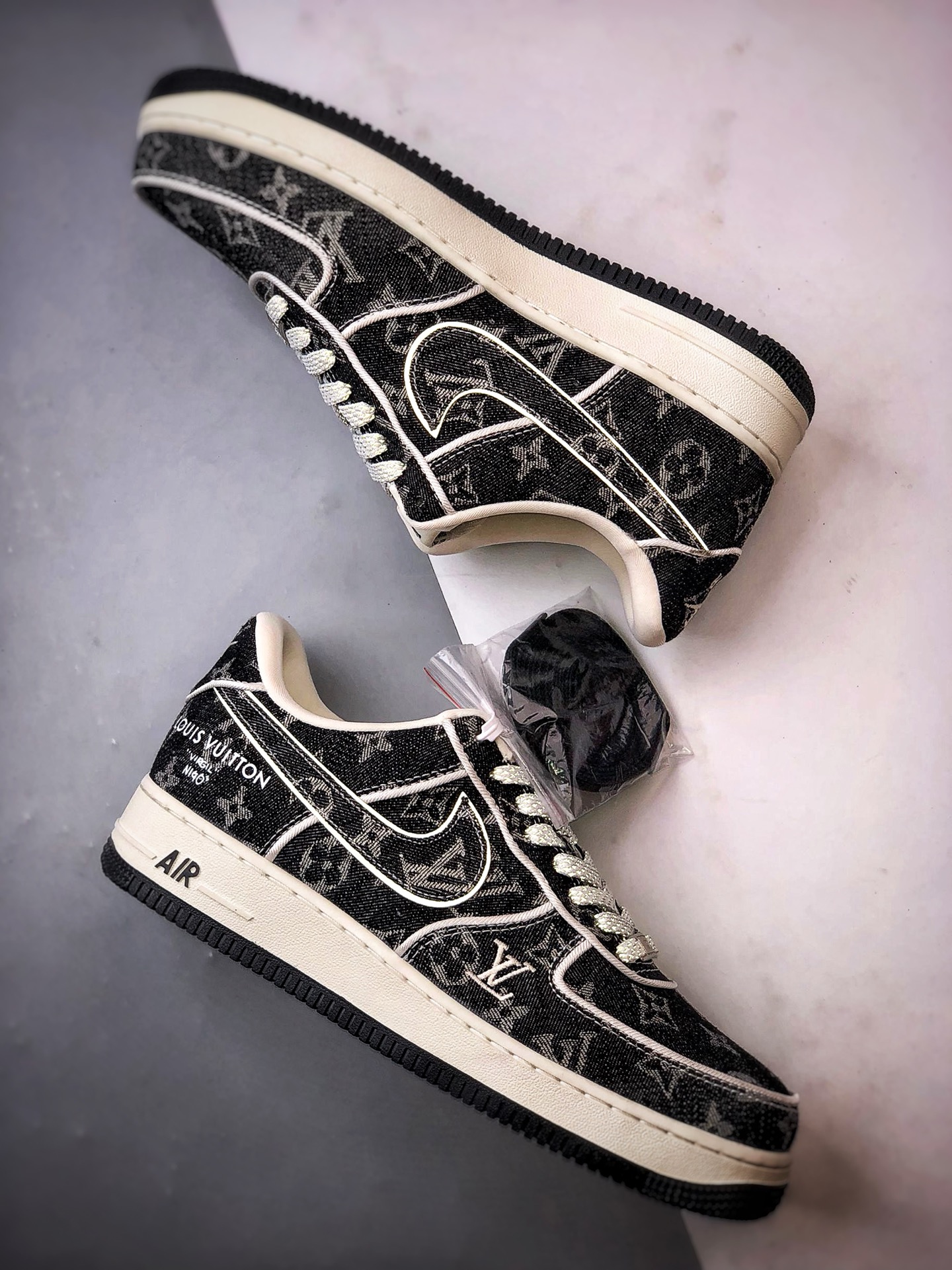 280 LV x Air Force 1 Low 印花黑牛仔 SC9207-531