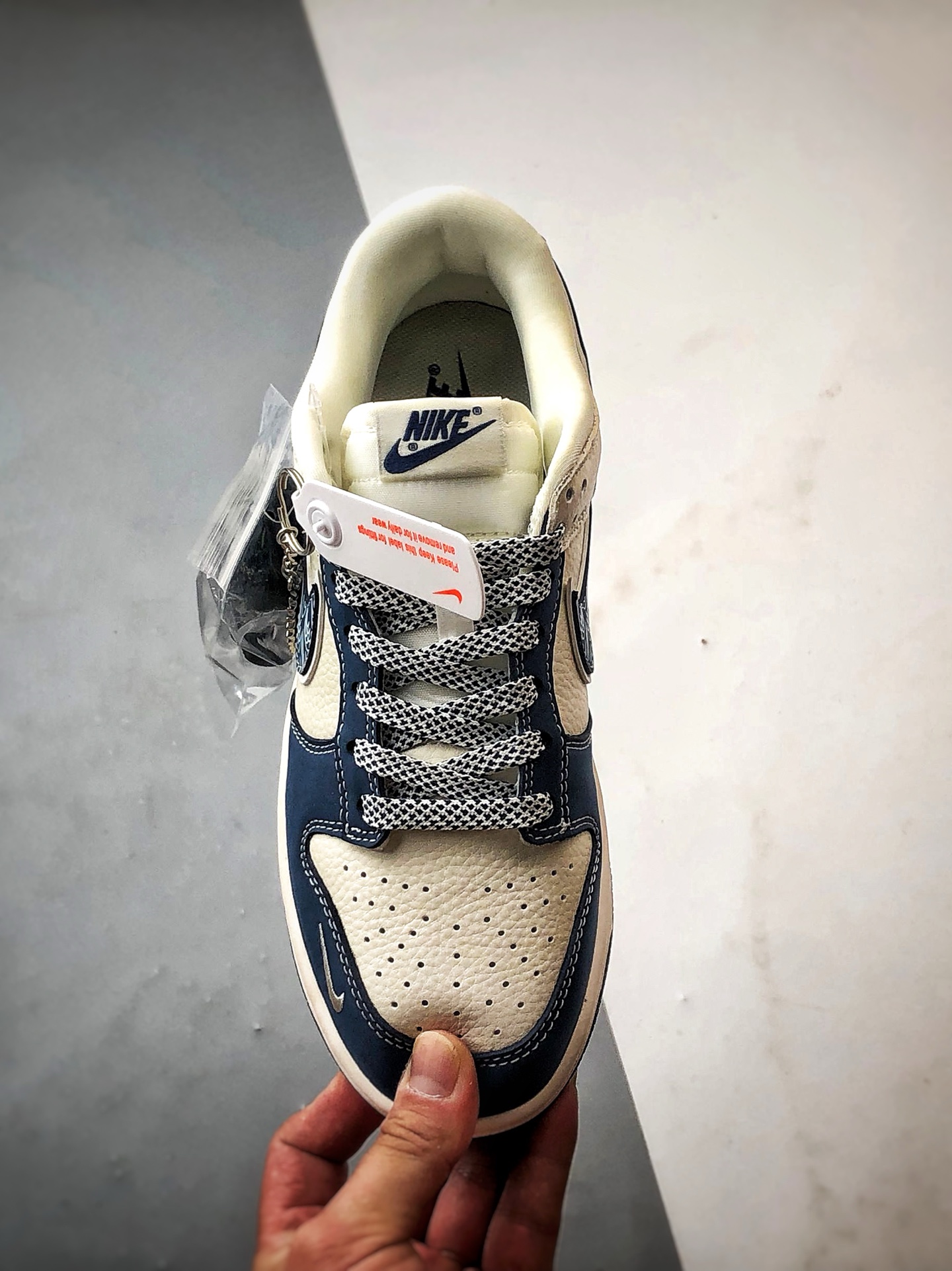 290 NK Dunk Low Retro ”DIY高端定制” Sup米白蓝印花钩 低帮休闲运动板鞋 LW1818-116
