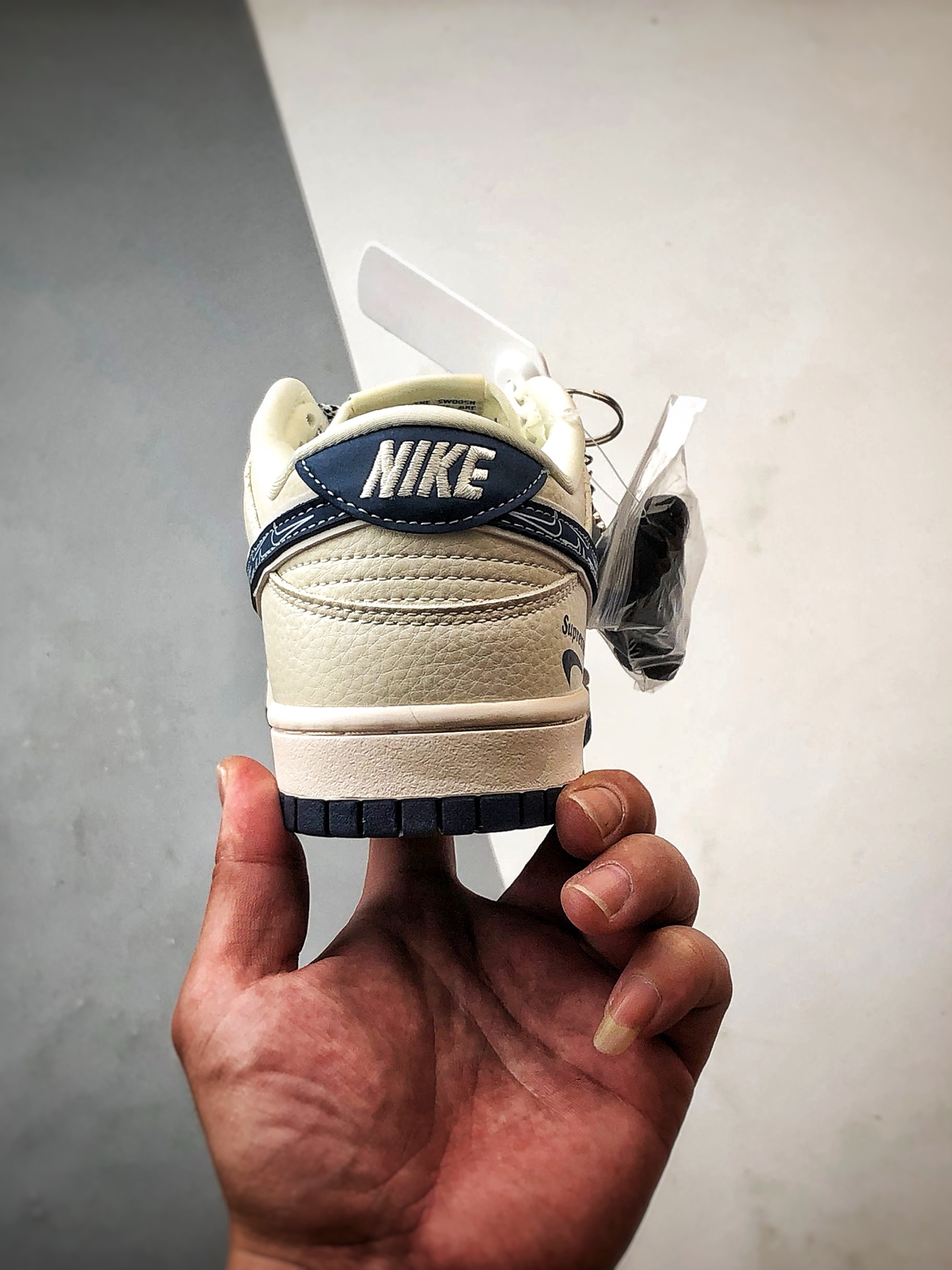 290 NK Dunk Low Retro ”DIY高端定制” Sup米白蓝印花钩 低帮休闲运动板鞋 LW1818-116