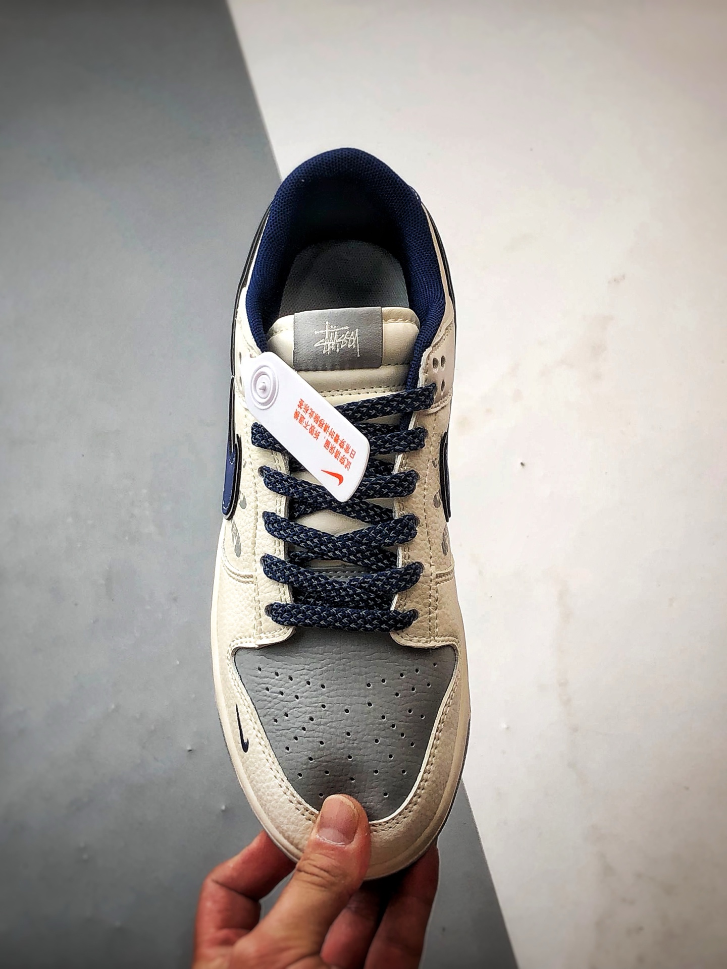 290 NK Dunk Low Retro ”DIY高端定制” 斯图西米灰蓝反光 低帮休闲运动板鞋 XS6089-593