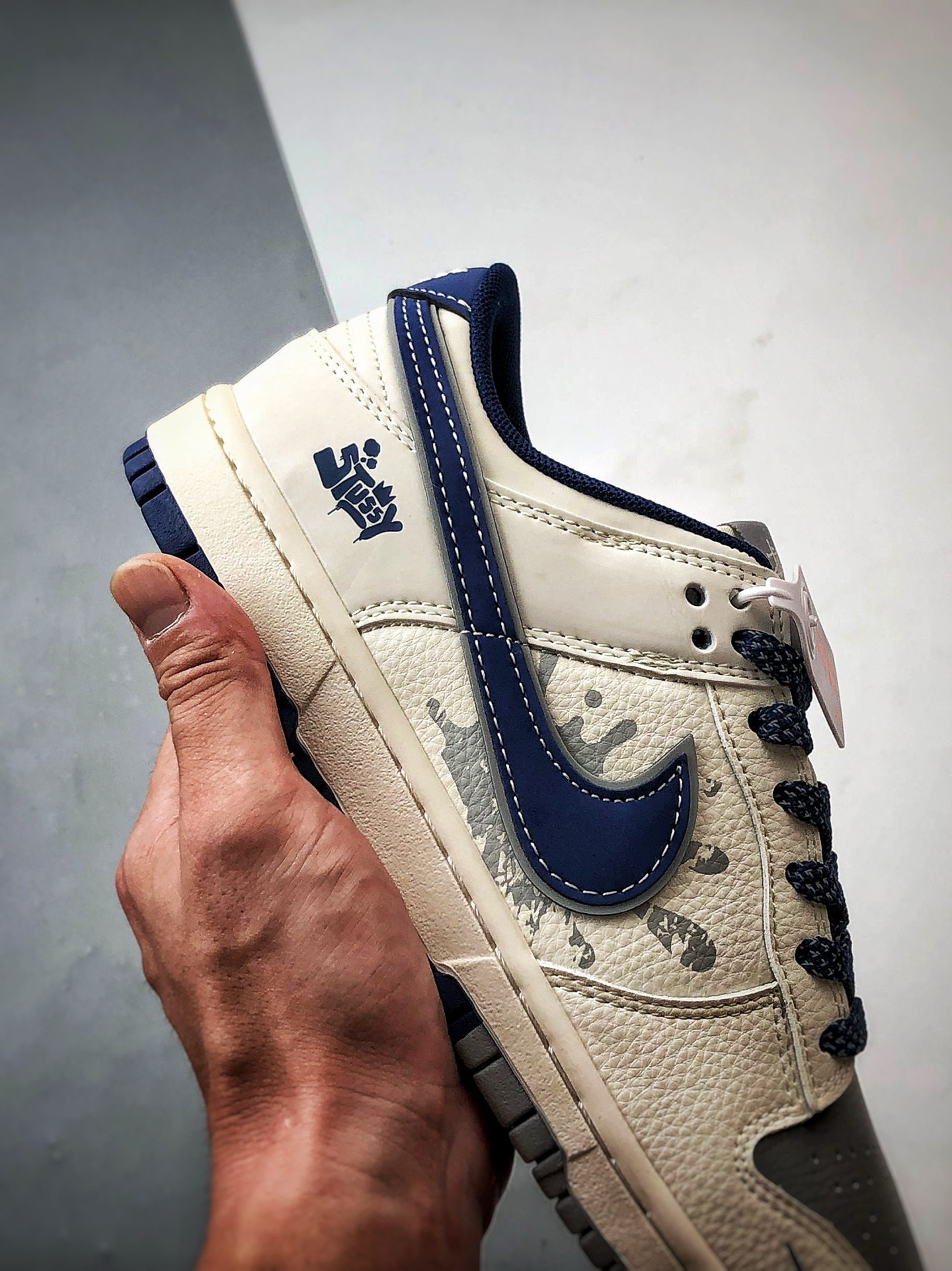 290 NK Dunk Low Retro ”DIY高端定制” 斯图西米灰蓝反光 低帮休闲运动板鞋 XS6089-593
