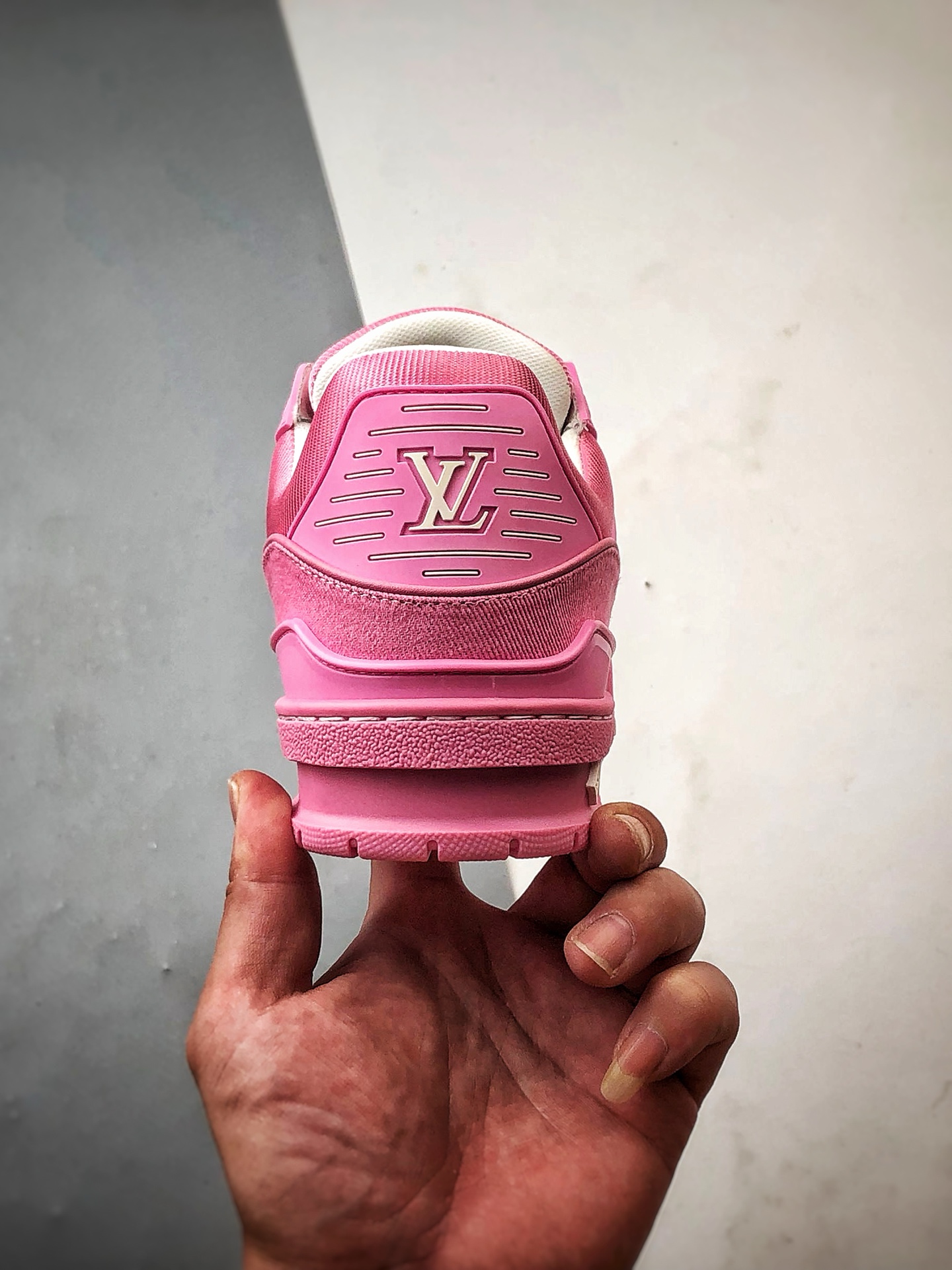 驴牌 Trainer 系列板鞋 粉色牛仔