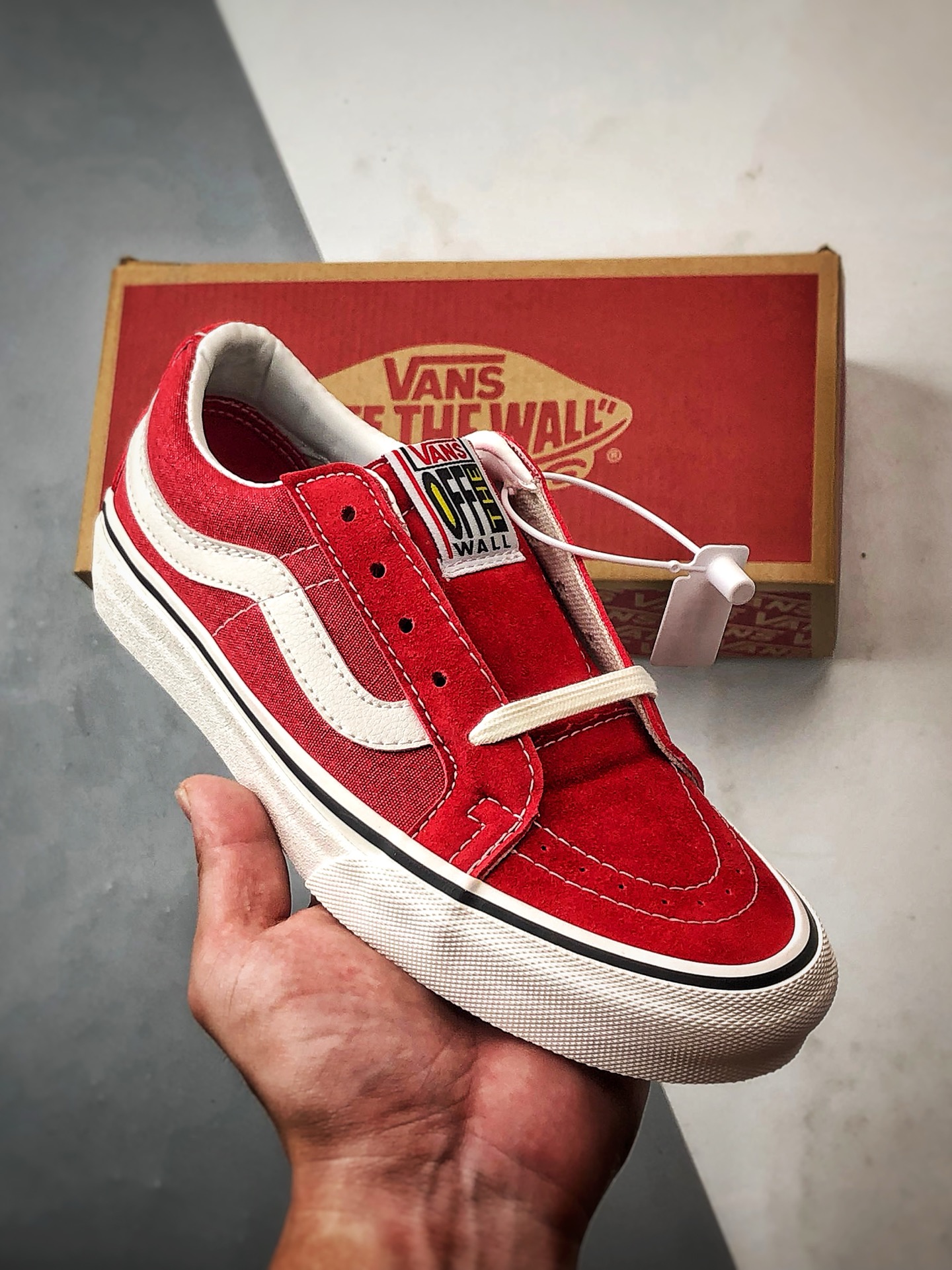 140 Vans SK8-Low 红白 全新一代 低帮休闲硫化帆布鞋 VN0A4UWIX