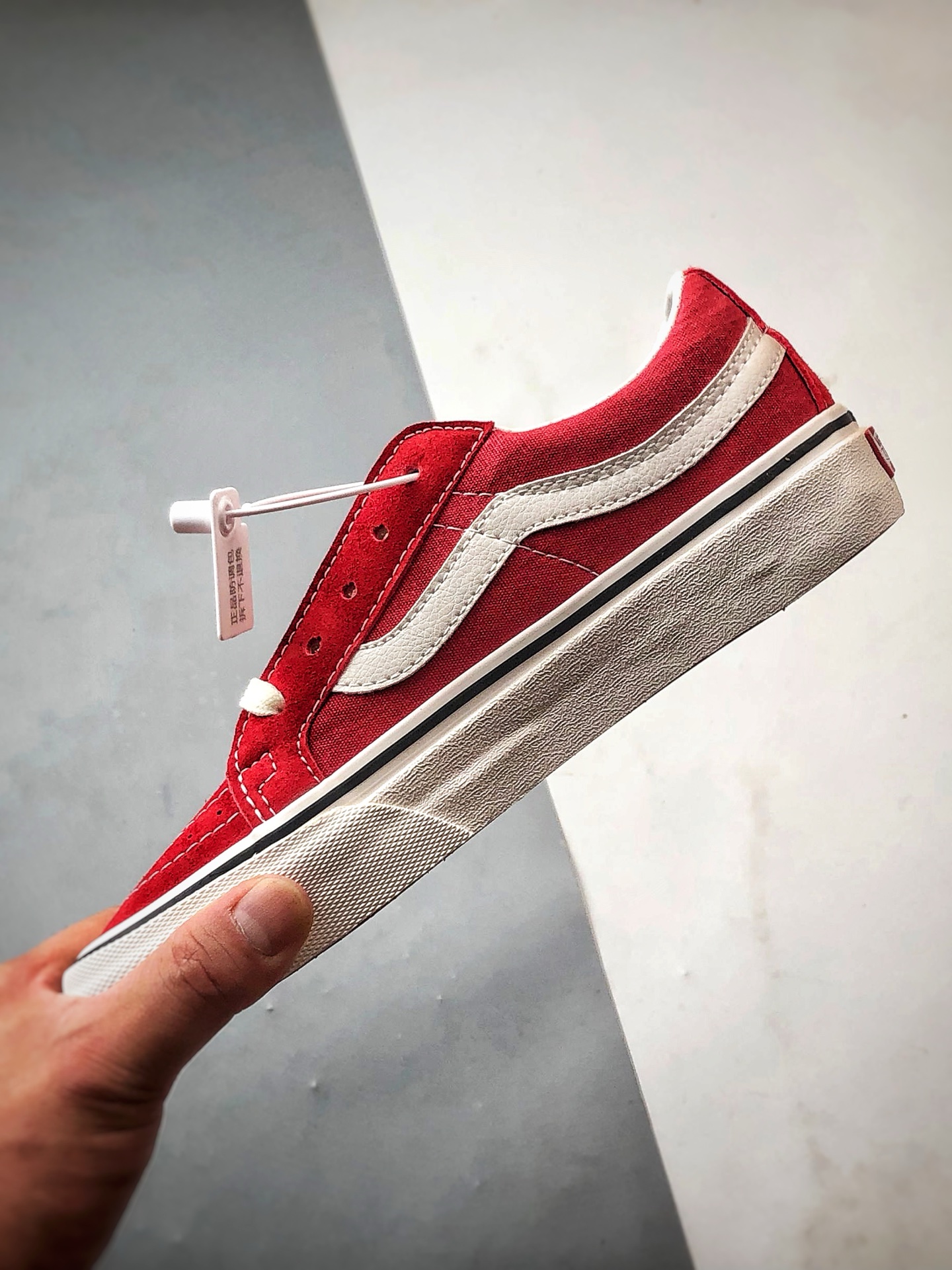 140 Vans SK8-Low 红白 全新一代 低帮休闲硫化帆布鞋 VN0A4UWIX