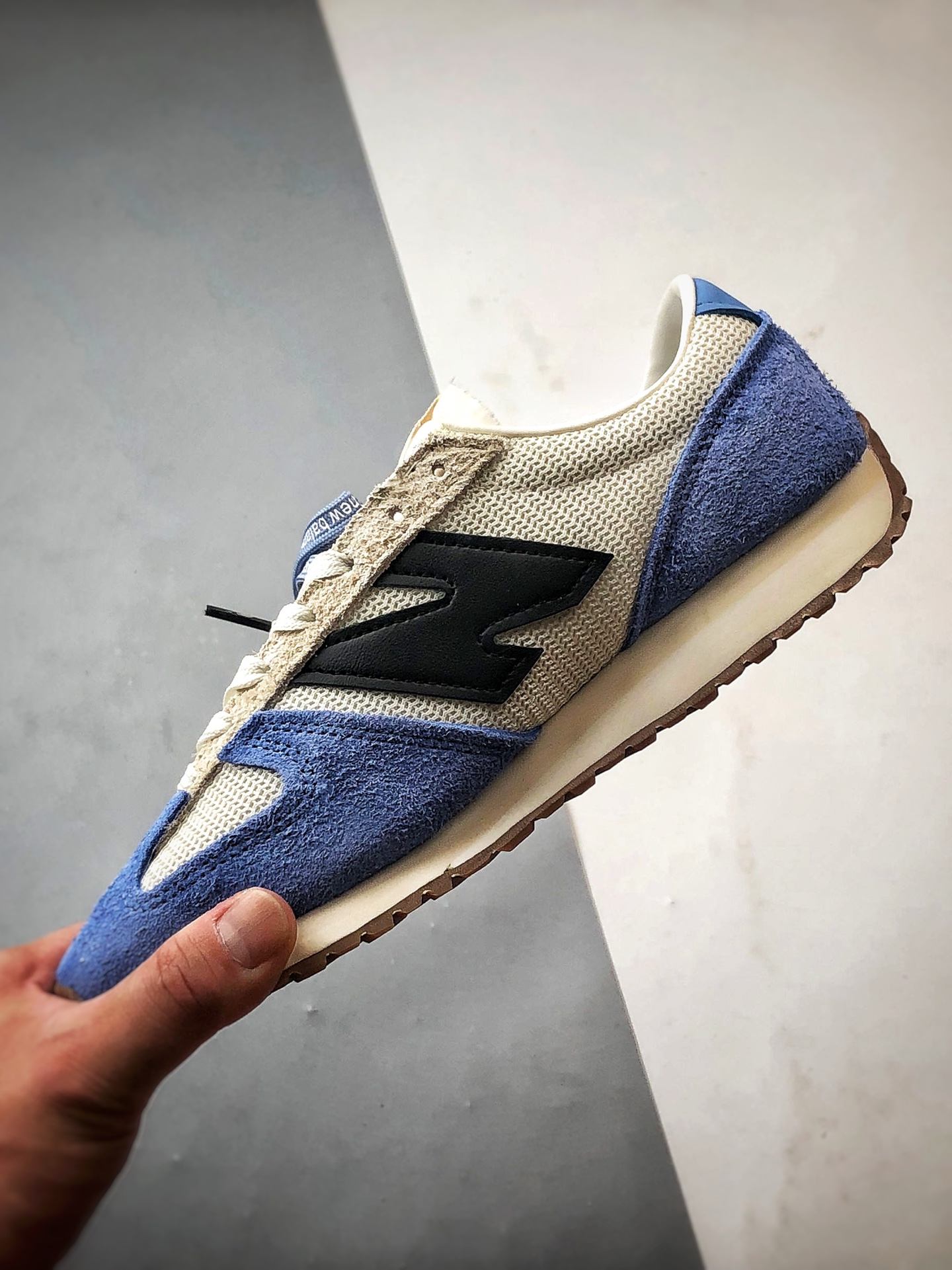 170 New Balance 471系列 白蓝黑 复古轻便平衡生活休闲鞋 U471AS