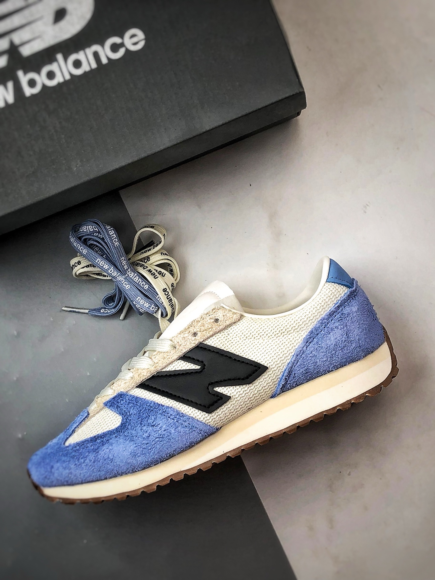 170 New Balance 471系列 白蓝黑 复古轻便平衡生活休闲鞋 U471AS