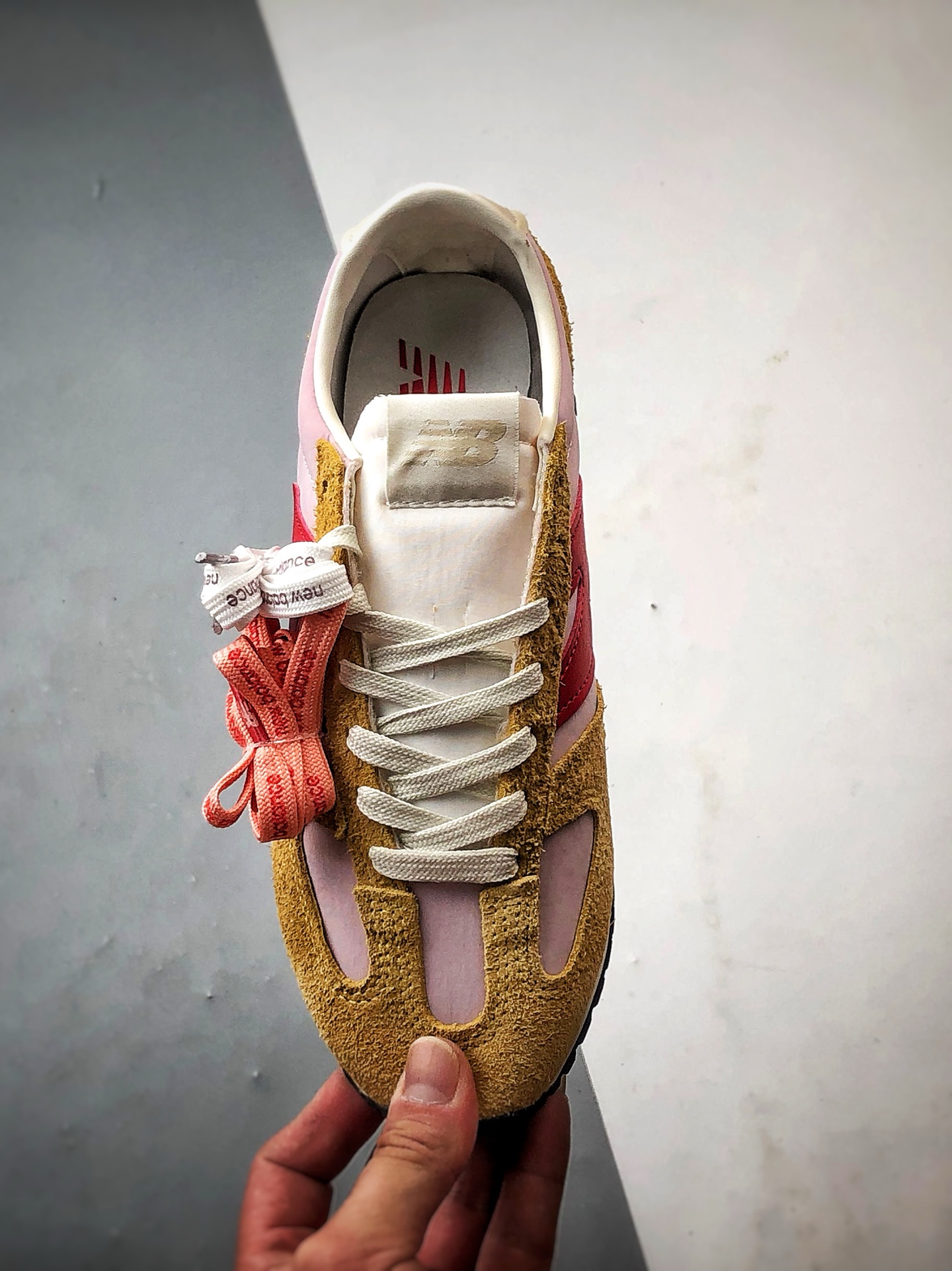 170 New Balance 471系列 粉黄红 复古轻便平衡生活休闲鞋 U471AC