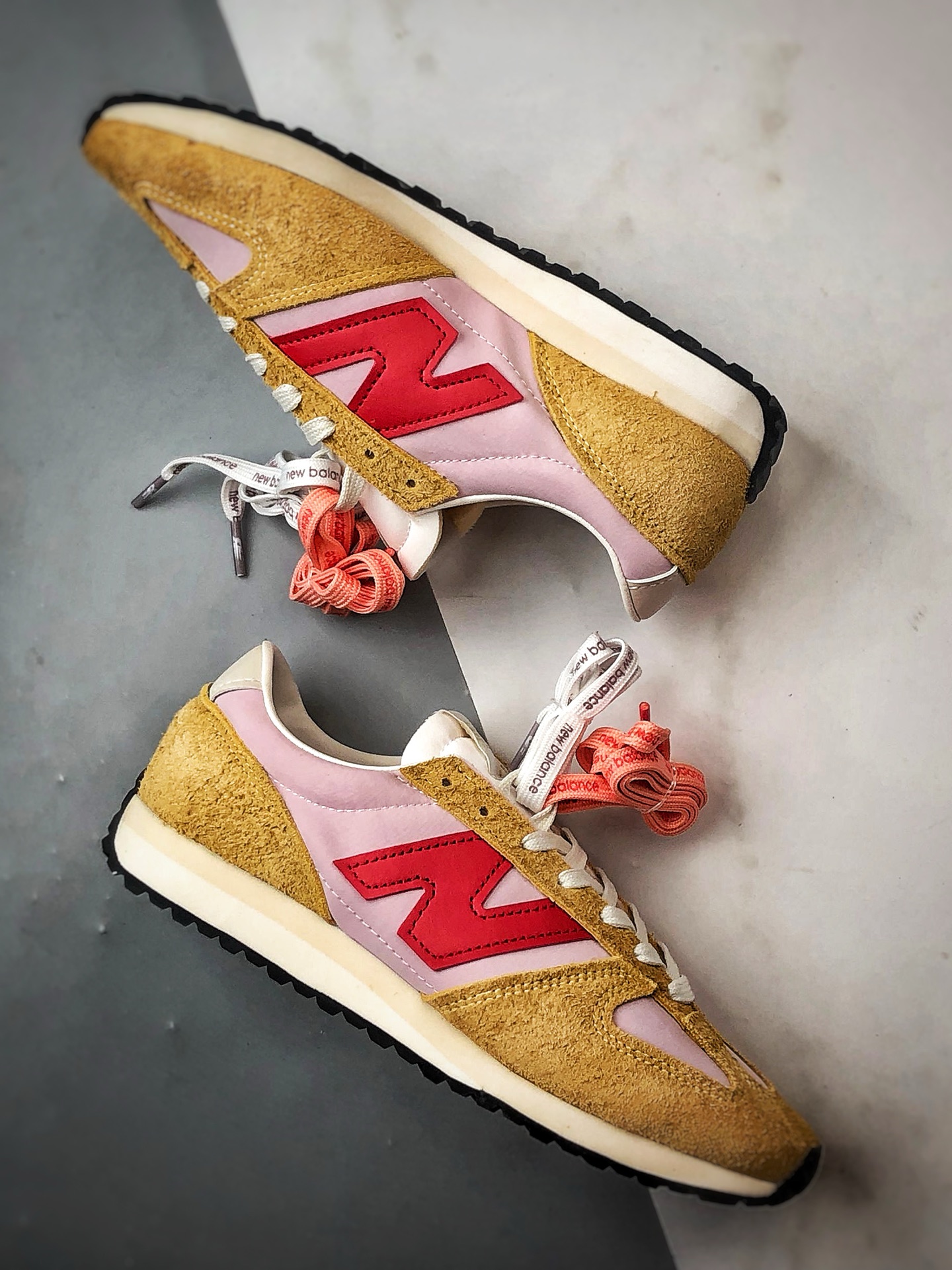 170 New Balance 471系列 粉黄红 复古轻便平衡生活休闲鞋 U471AC