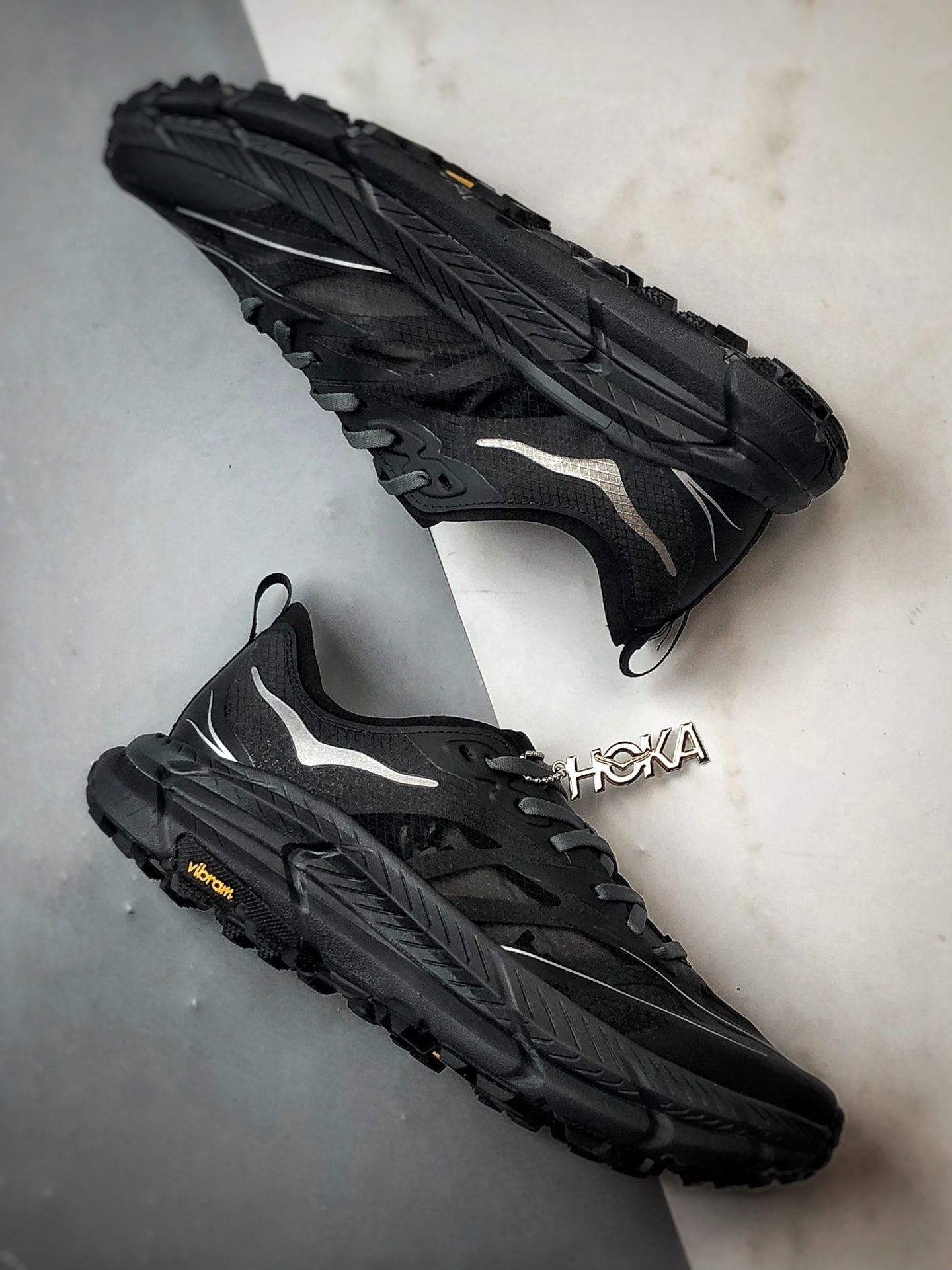 240 Hoka One One Mafate Speed 4 黑色 玛法特低帮轻量户外运动鞋 1168450-BCKT
