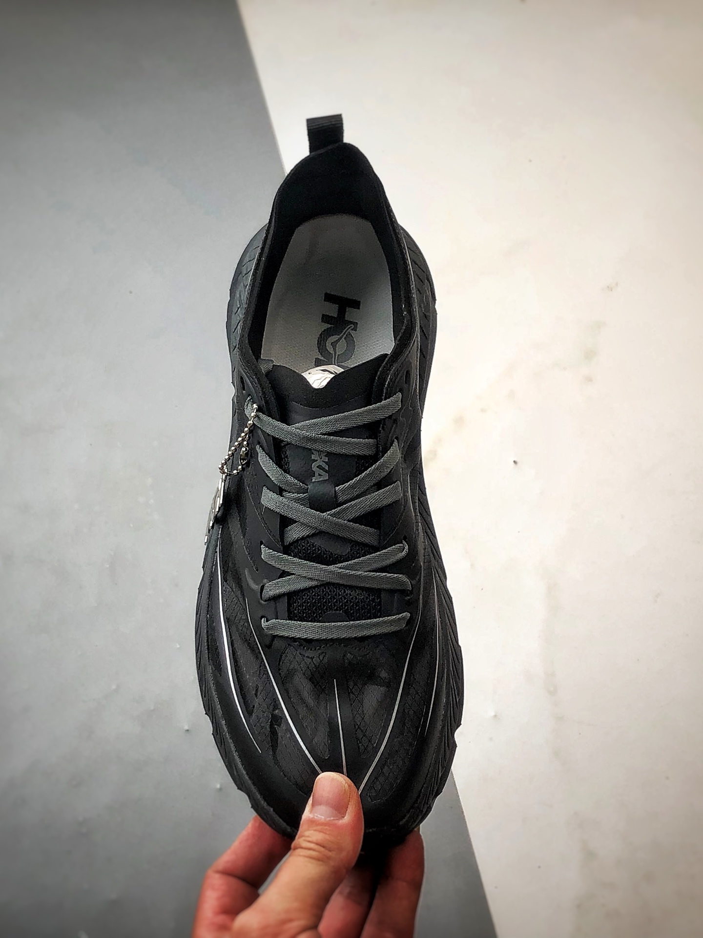 240 Hoka One One Mafate Speed 4 黑色 玛法特低帮轻量户外运动鞋 1168450-BCKT