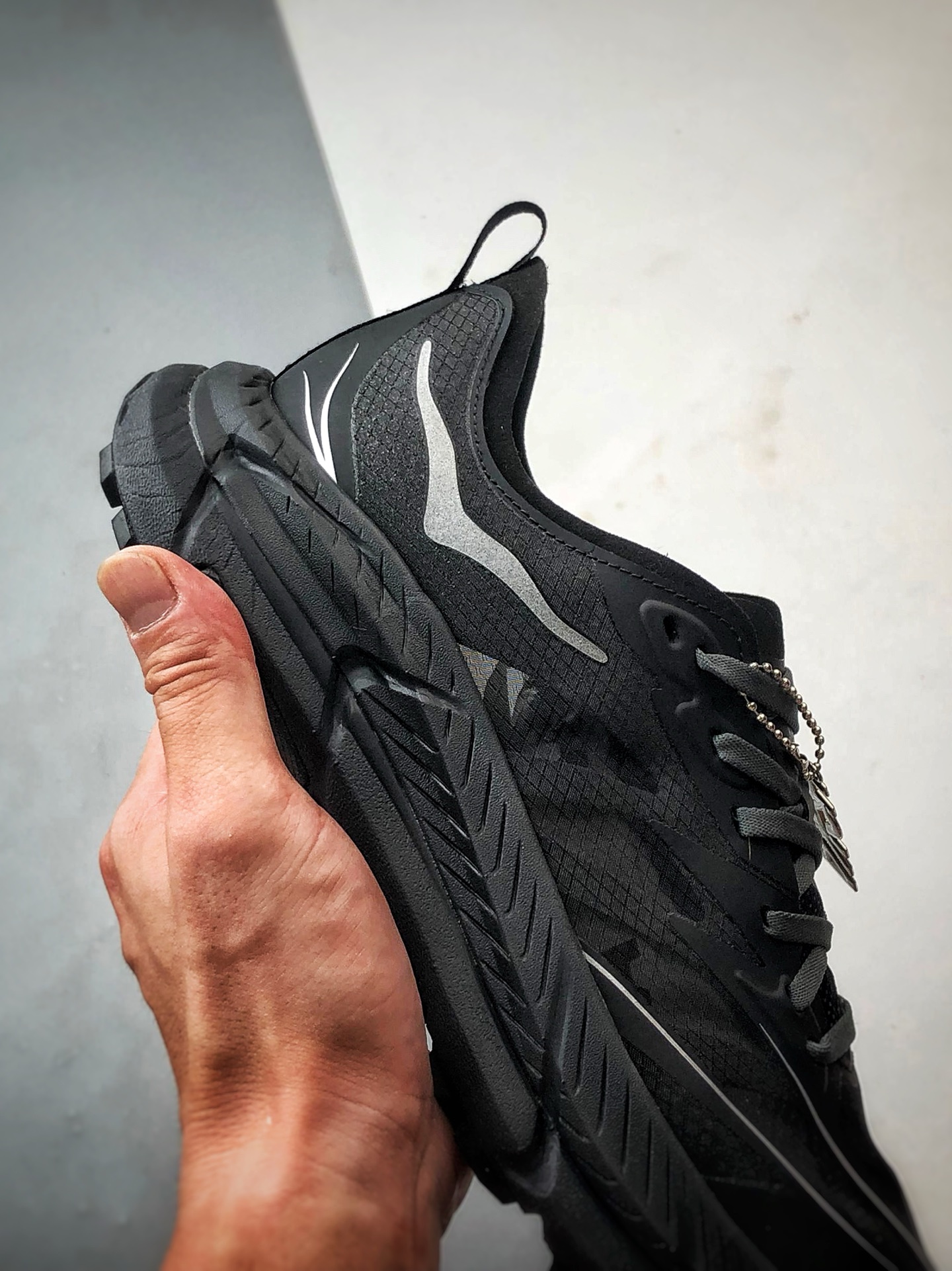 240 Hoka One One Mafate Speed 4 黑色 玛法特低帮轻量户外运动鞋 1168450-BCKT