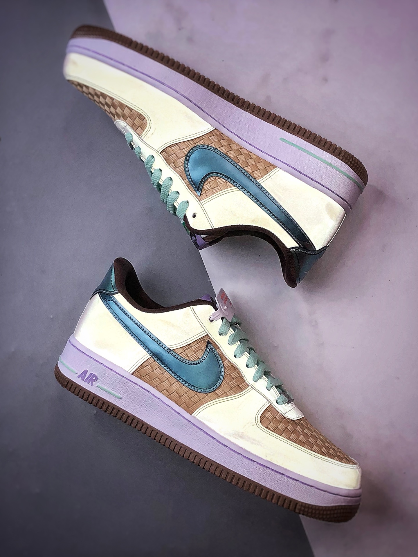 220 Air Force 1 '07 Low 编织米黄绿 IB5722-100