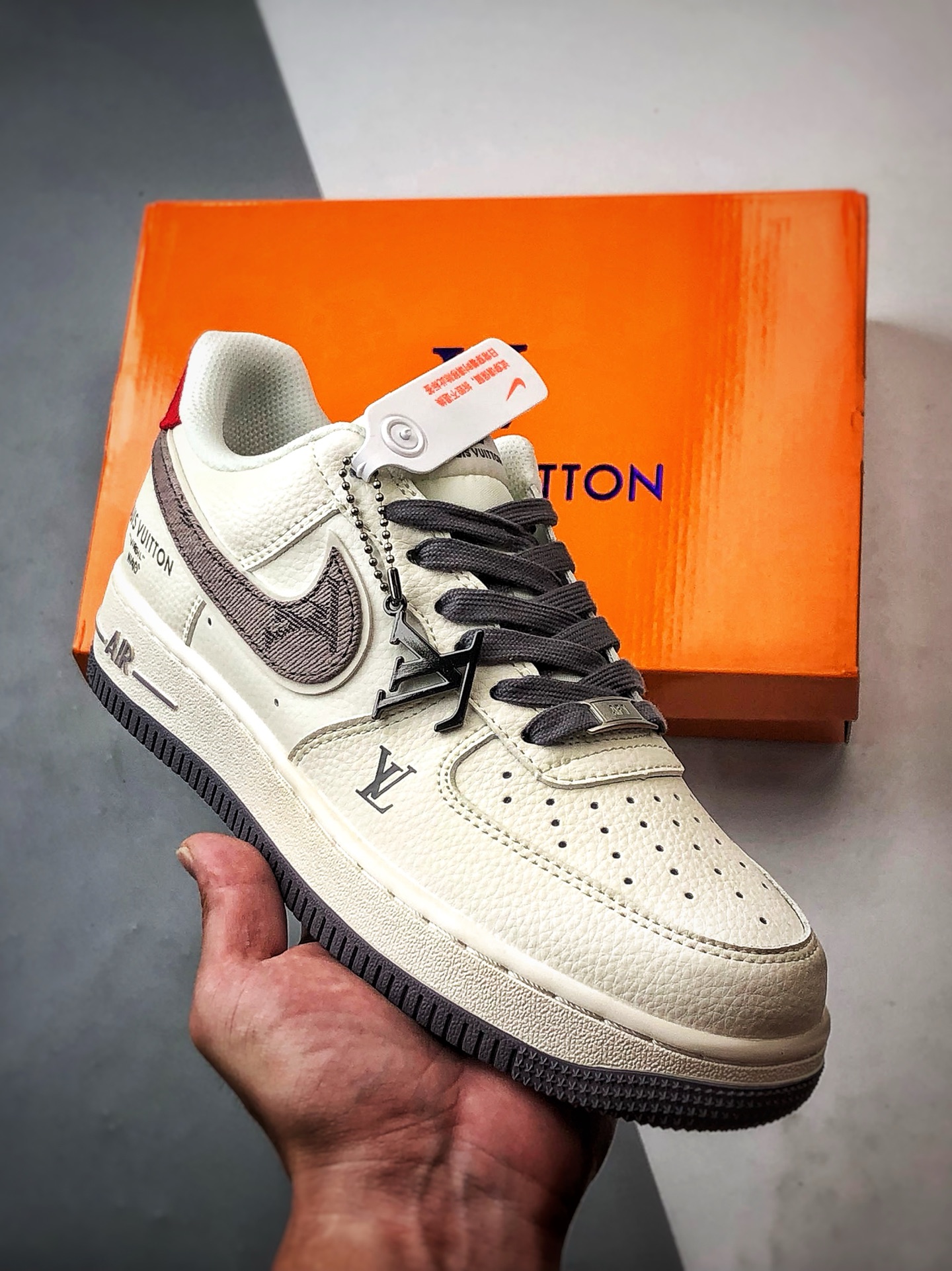 280 LV x Air Force 1 Low 米白灰红尾 XX3168-136