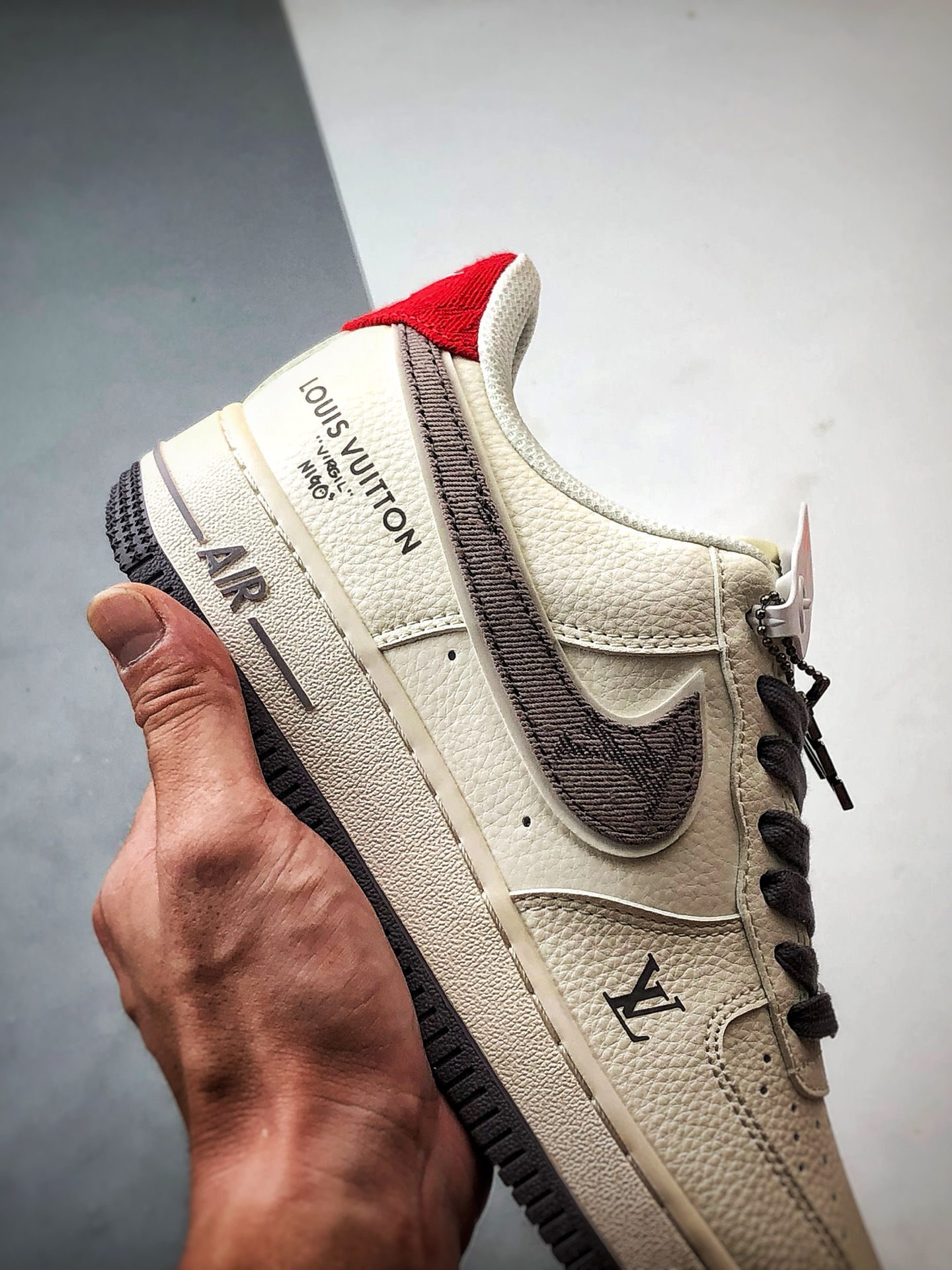 280 LV x Air Force 1 Low 米白灰红尾 XX3168-136