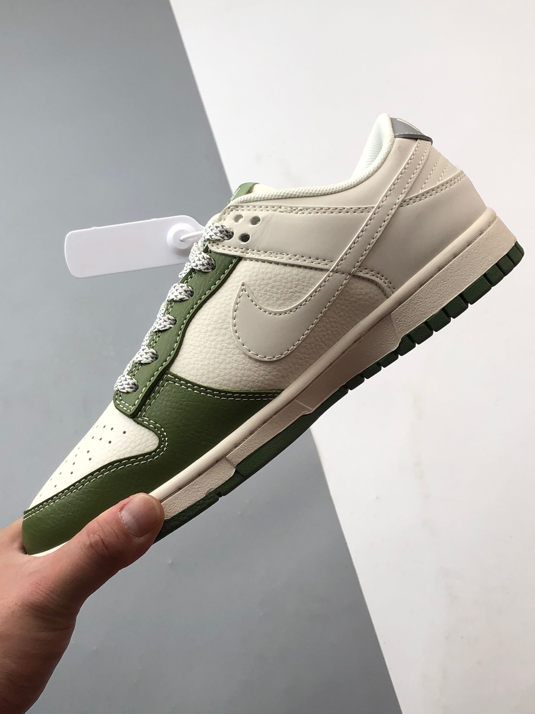 290 NK Dunk Low Retro ”DIY高端定制” 斯图西反光米白绿涂鸦钩 低帮休闲运动板鞋 XS6089-592