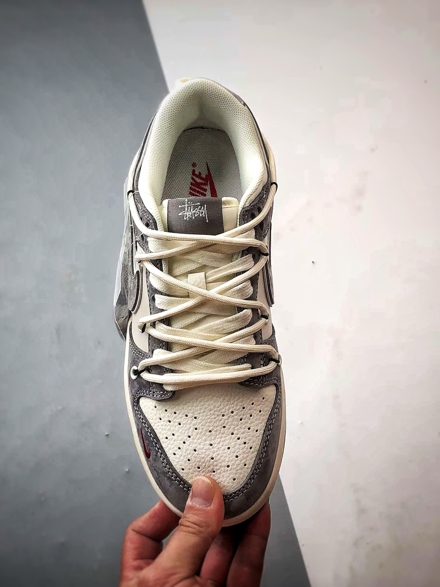 NK Dunk Low Retro ”DIY高端定制” 斯图西米白灰解构 低帮休闲运动板鞋 YX5066-328