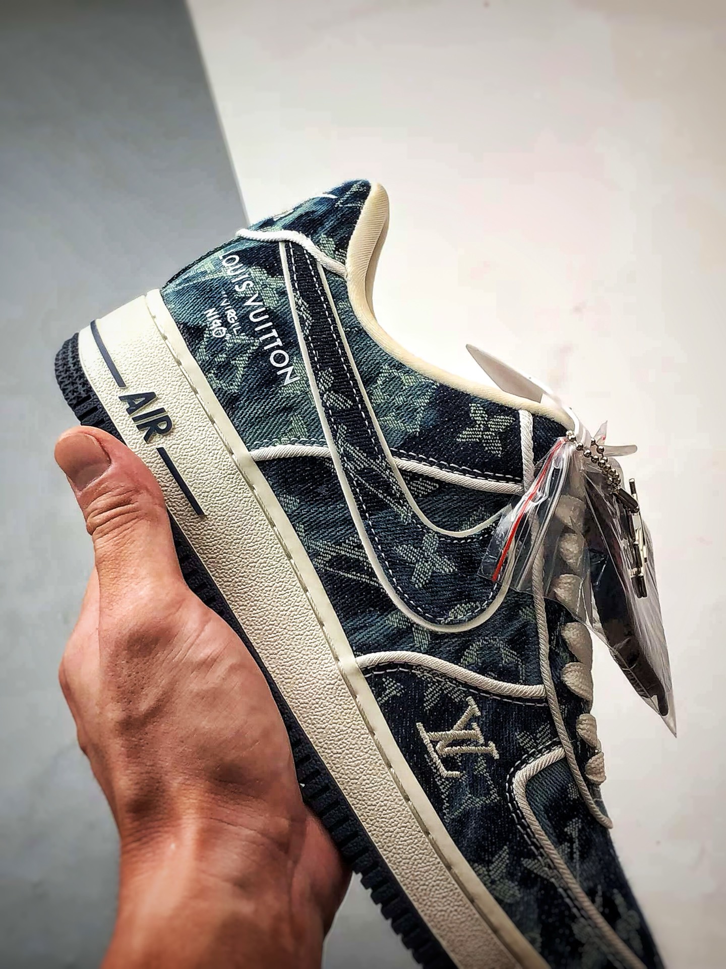 LV x Air Force 1 Low 黑蓝老花牛仔布 SC9207-533