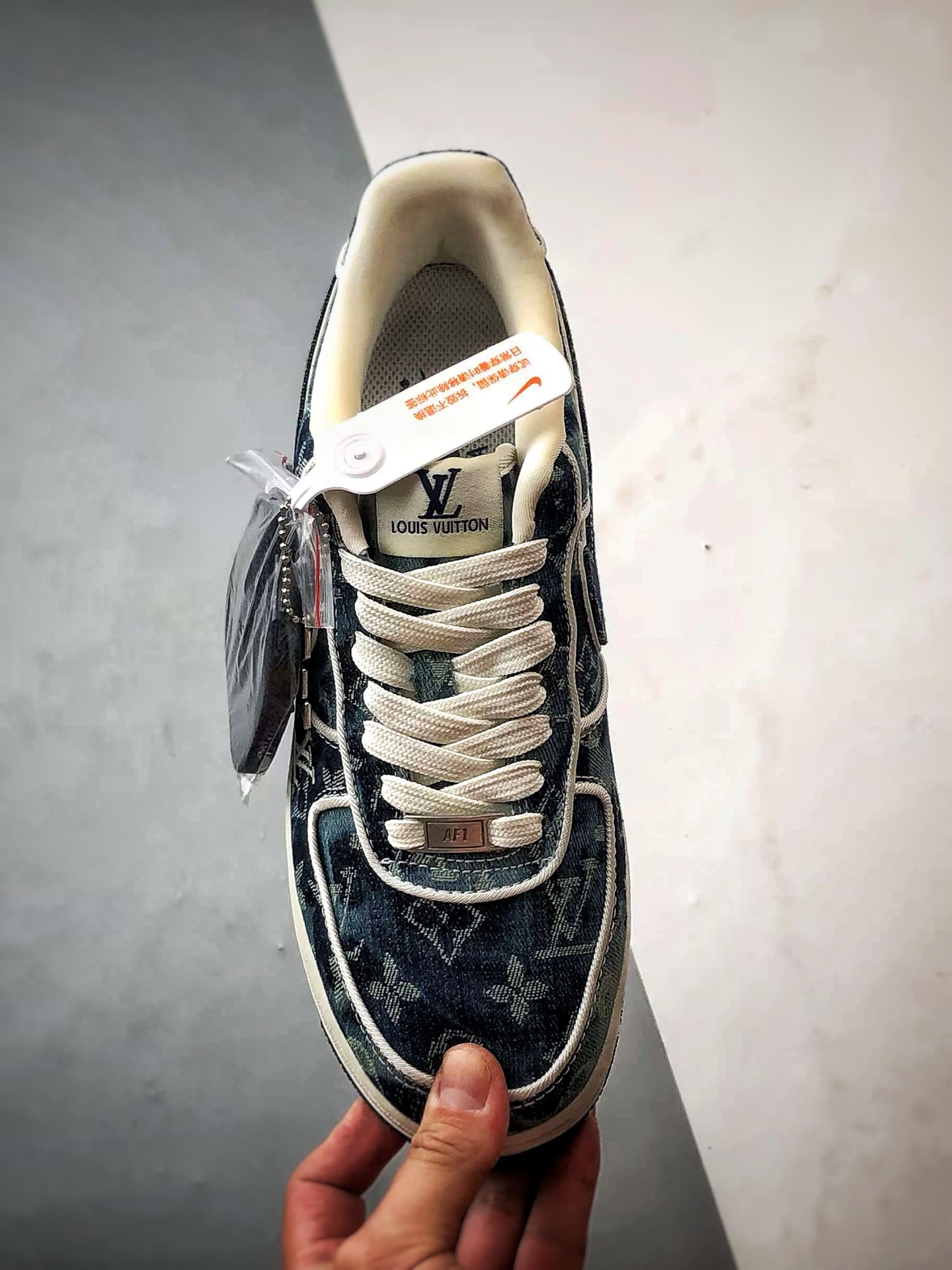 LV x Air Force 1 Low 黑蓝老花牛仔布 SC9207-533