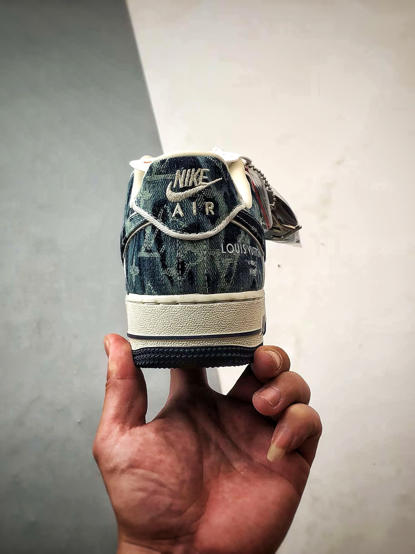 LV x Air Force 1 Low 黑蓝老花牛仔布 SC9207-533