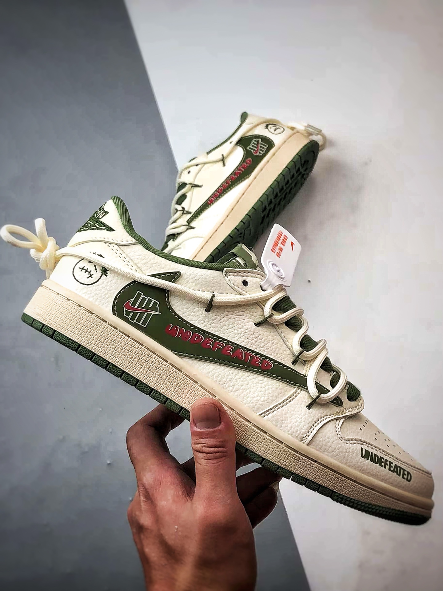 310 Air Jordan 1 Low OG ”高端定制” 五道杠米白绿倒钩解构 DM6868-097
