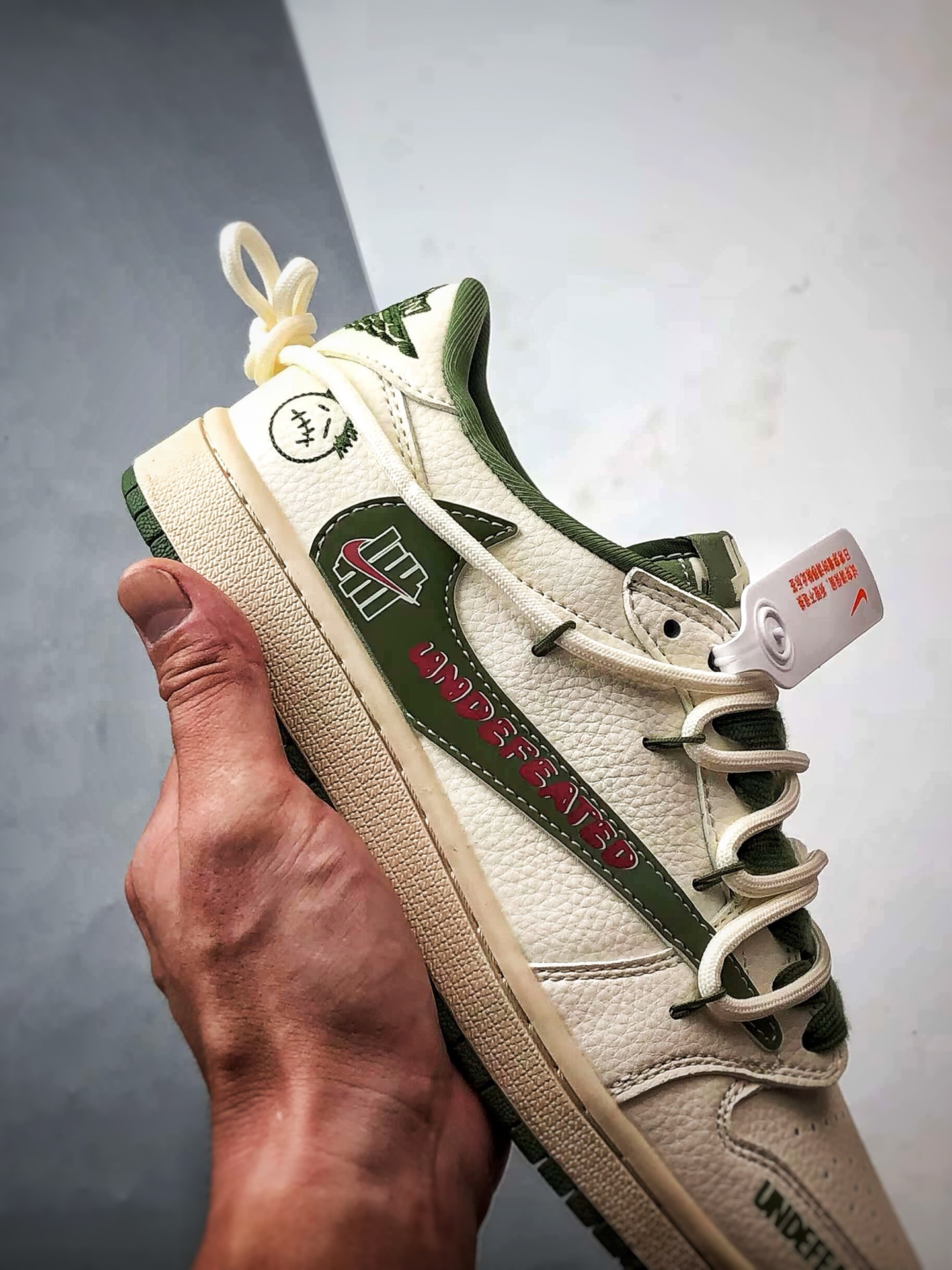 310 Air Jordan 1 Low OG ”高端定制” 五道杠米白绿倒钩解构 DM6868-097