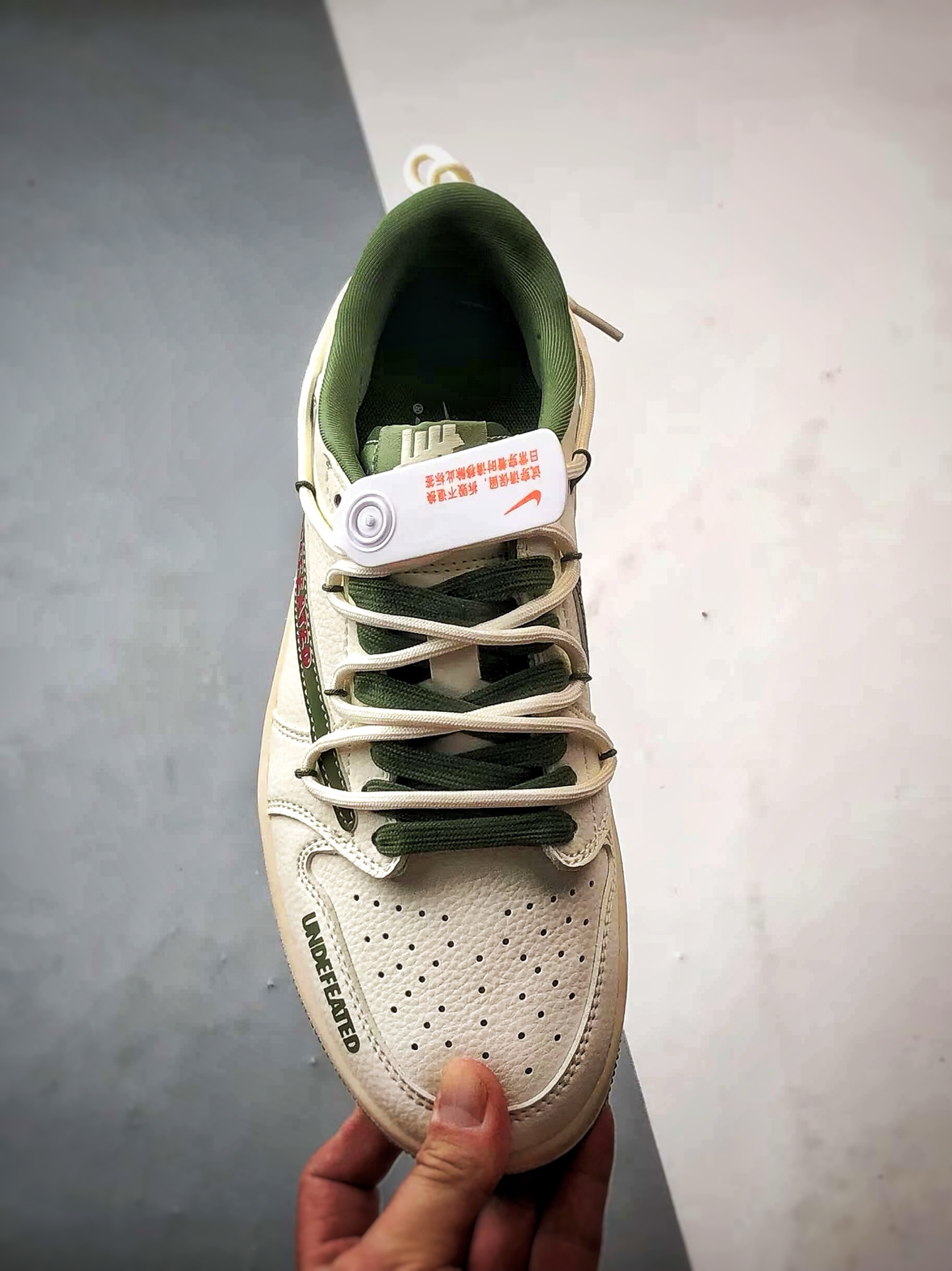 310 Air Jordan 1 Low OG ”高端定制” 五道杠米白绿倒钩解构 DM6868-097