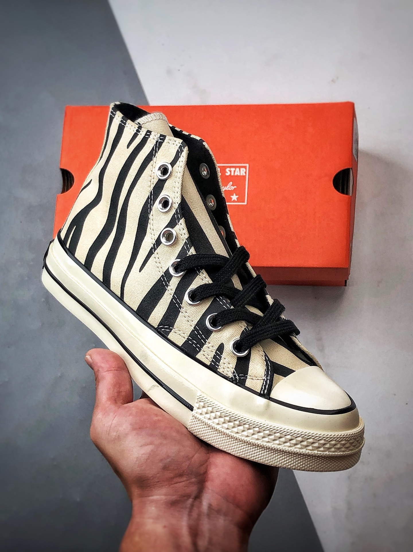 160 Converse Chuck 1970s 斑马黑白 匡威官方新款 高帮硫化帆布鞋 163408C
