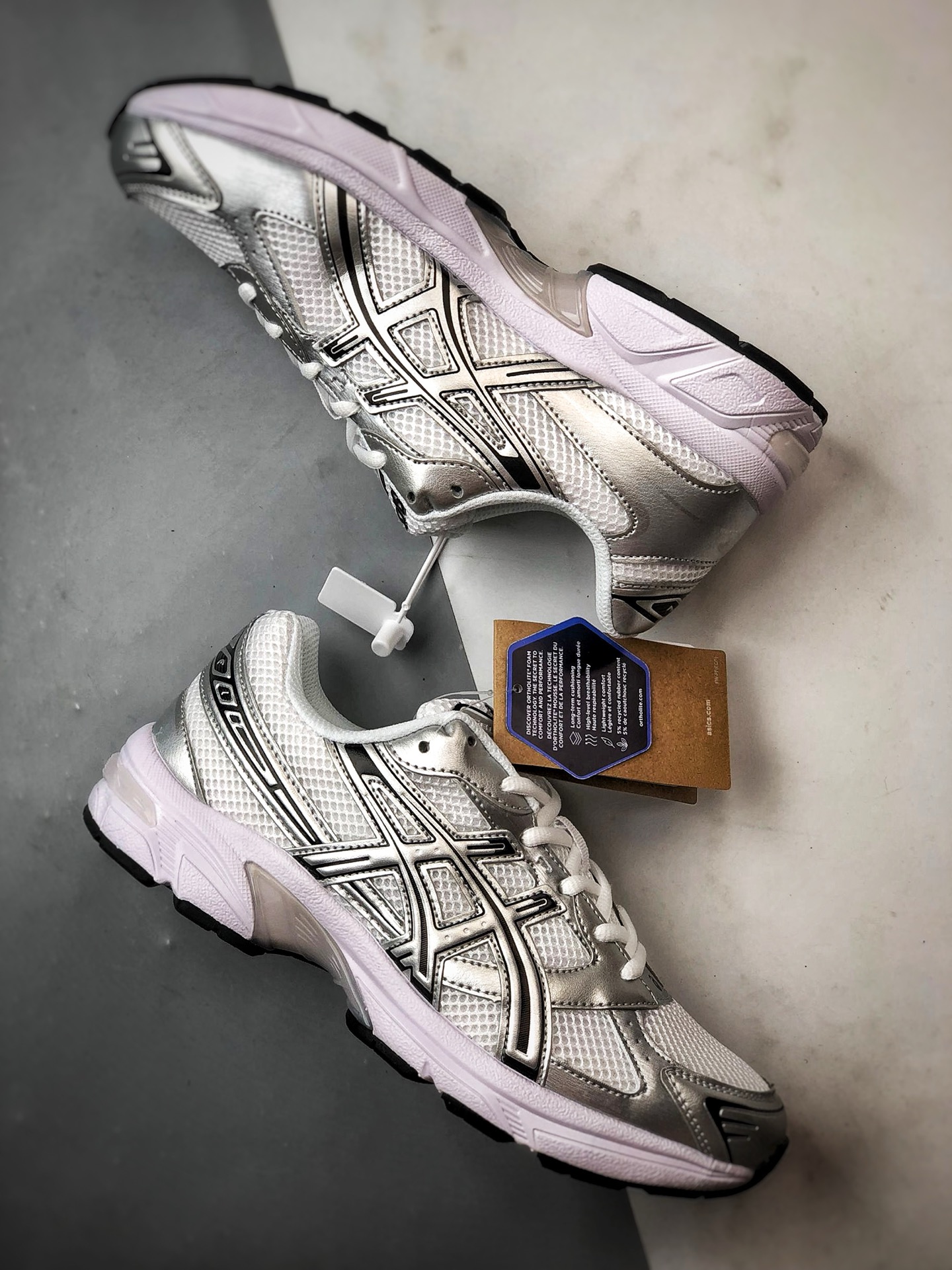 200 Asics Gel-1130 白银色 亚瑟士轻便百搭休闲运动慢跑鞋 1201B020-100