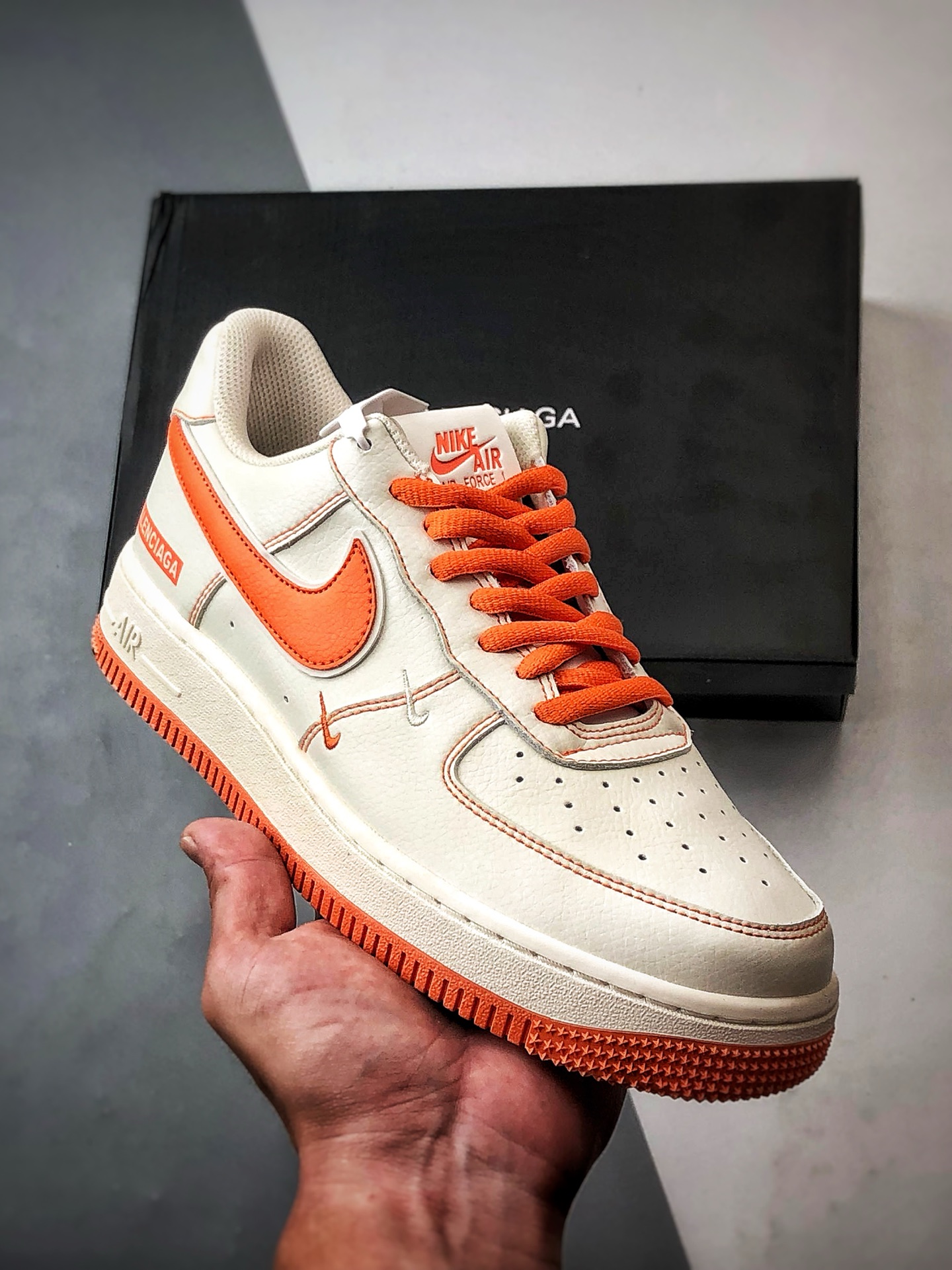 Blcg x Air Force 1 Low 米白橙 FR0538-092