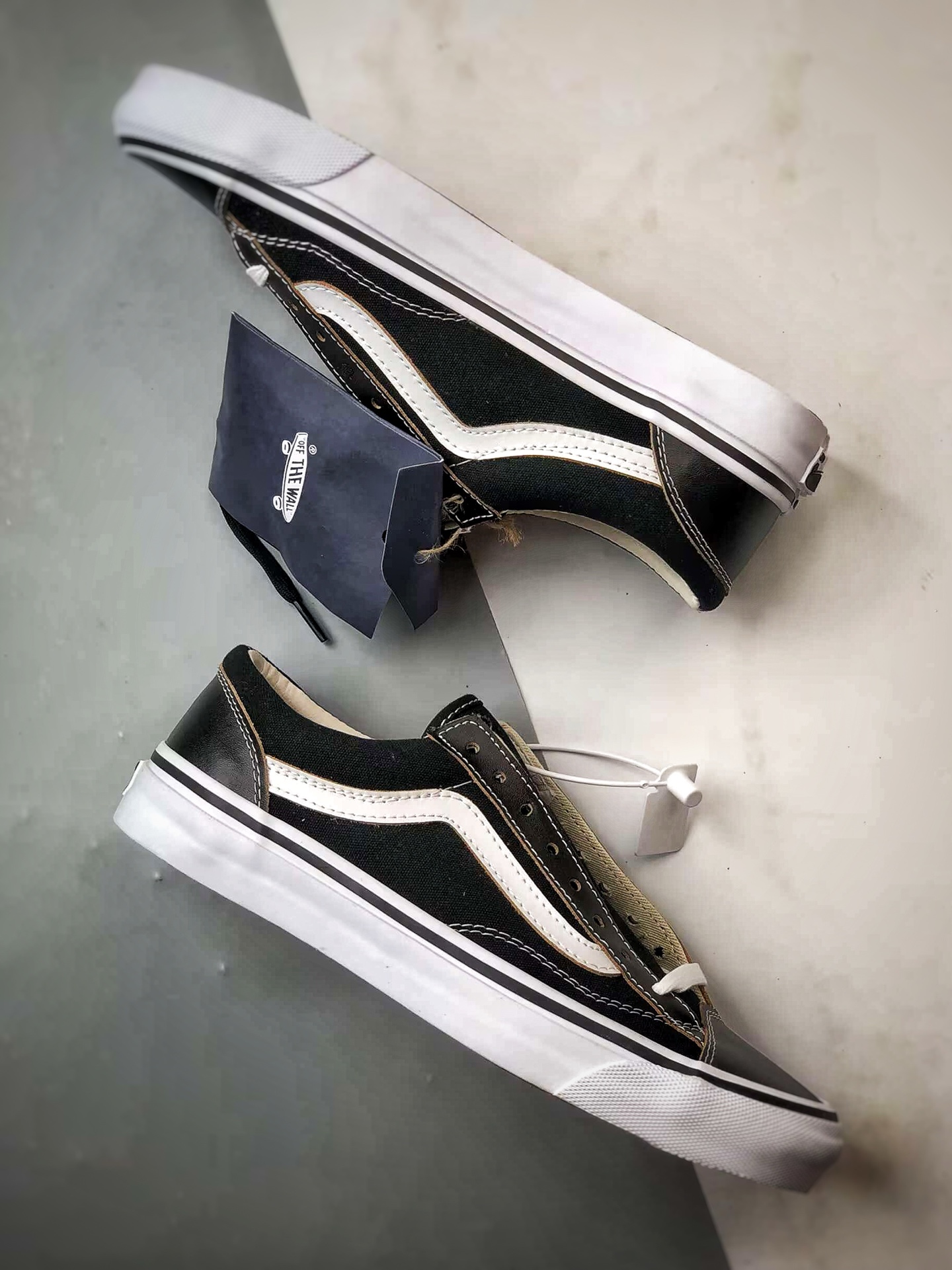 150 Vans OTW Old Skool 36 Vibram 黑白 万斯高端支线 余文乐同款硫化板鞋 VN000D2GBA21