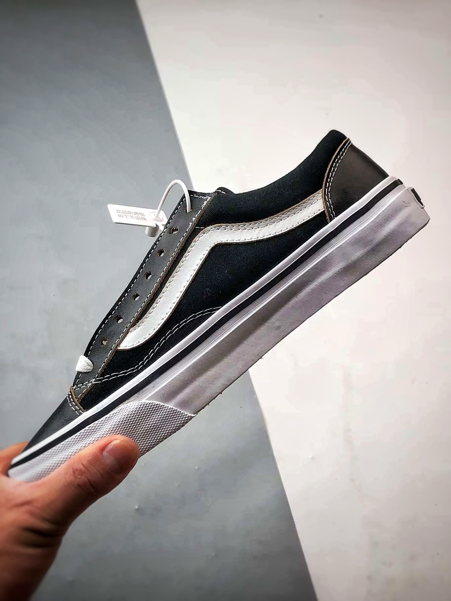 150 Vans OTW Old Skool 36 Vibram 黑白 万斯高端支线 余文乐同款硫化板鞋 VN000D2GBA21