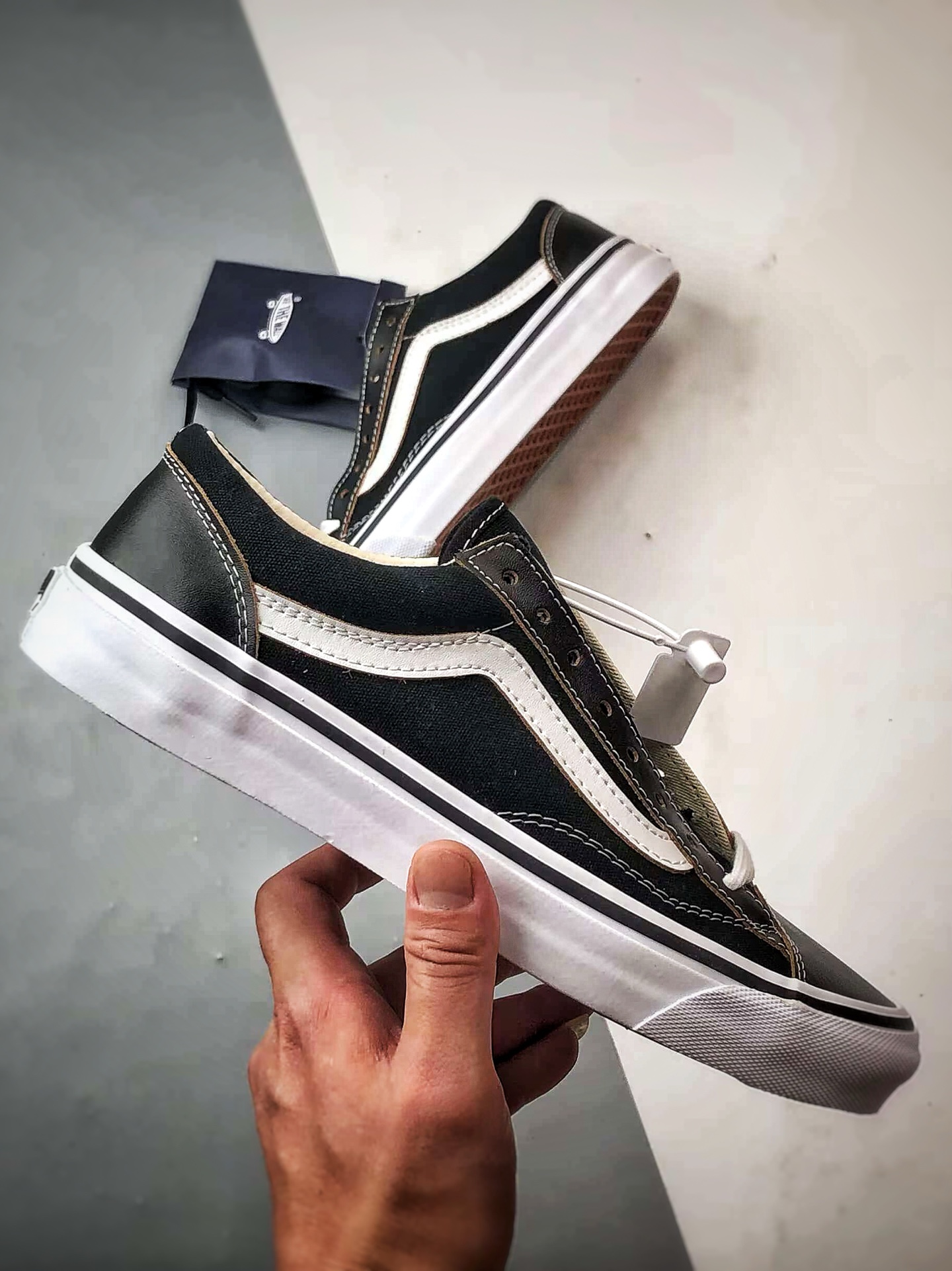 150 Vans OTW Old Skool 36 Vibram 黑白 万斯高端支线 余文乐同款硫化板鞋 VN000D2GBA21