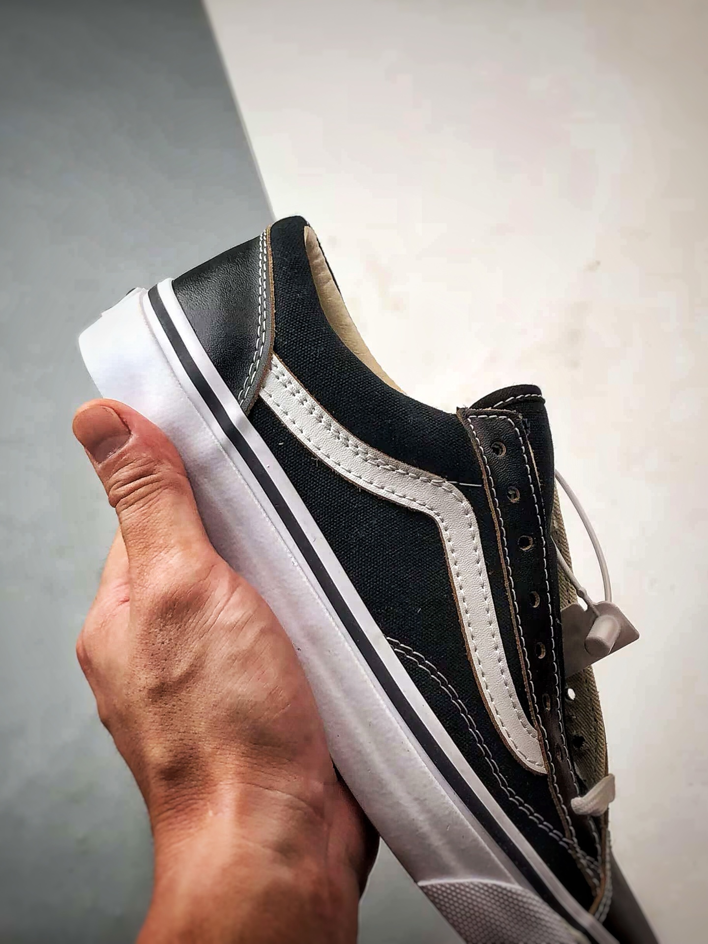 150 Vans OTW Old Skool 36 Vibram 黑白 万斯高端支线 余文乐同款硫化板鞋 VN000D2GBA21