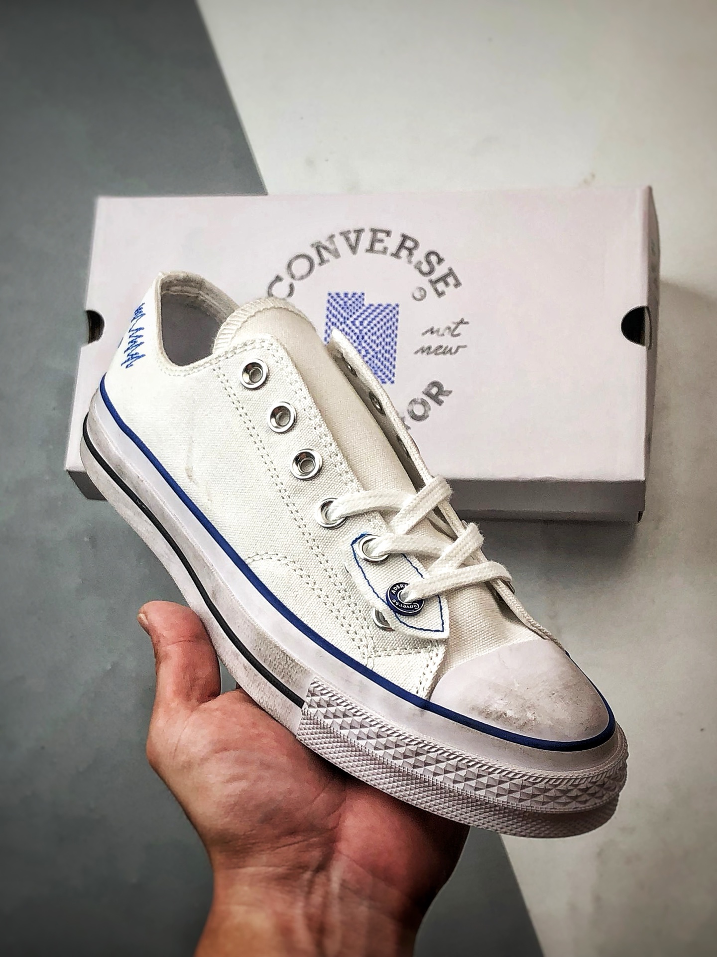 180 ADER ERROR x Converse 1970s 白色 匡威官方新款 联名舒适百搭低帮帆布鞋 A14289C