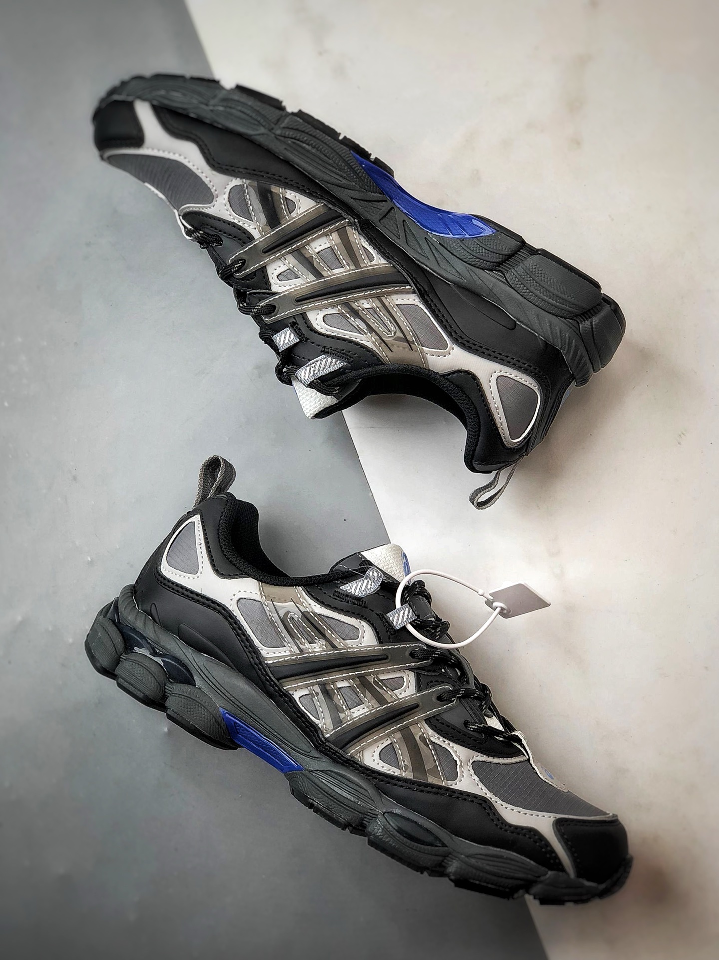 200 Asics Gel-NYC 复古单品 黑灰蓝 亚瑟士新款厚底街头运动休闲鞋