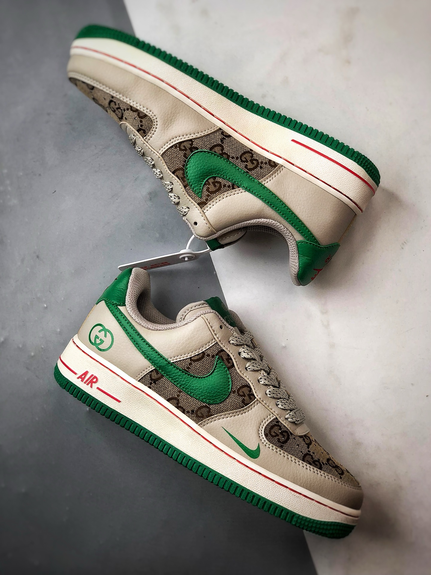 280 Gucci x Air Force 1 Low 老花灰棕绿 LW9279-003
