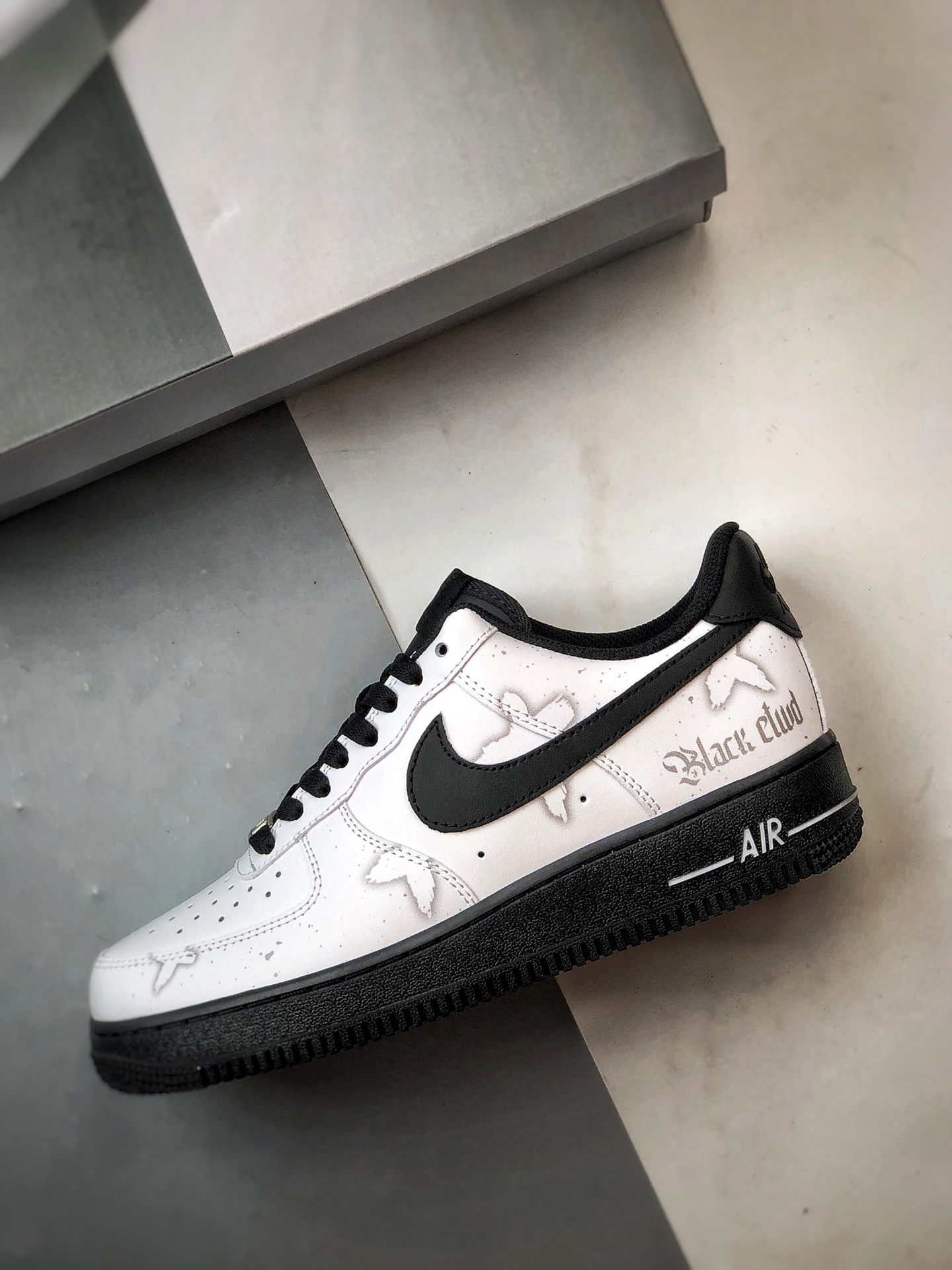 【定制球鞋】Air Force 1 Low 谜雾守则 黑白灰 经典休闲运动板鞋 ZH0316-081