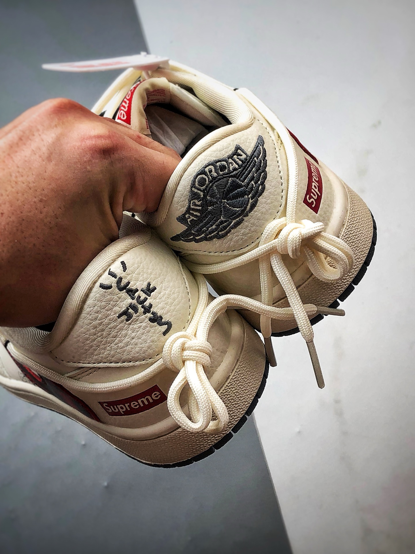 Air Jordan 1 Low OG ”高端定制” Sup白黑红倒钩解构 DM6868-109