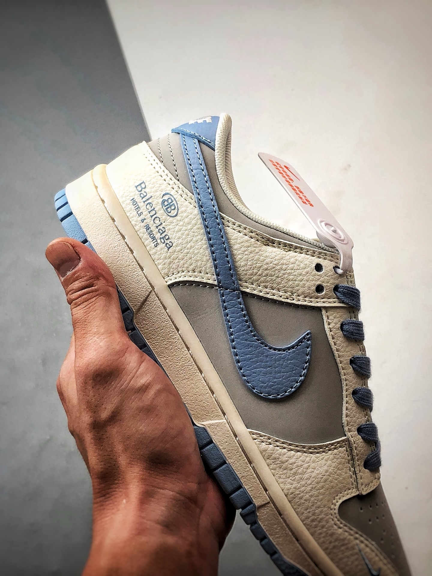 NK Dunk Low Retro ”DIY高端定制” 巴黎米白灰蓝 低帮休闲运动板鞋 ZH2598-273