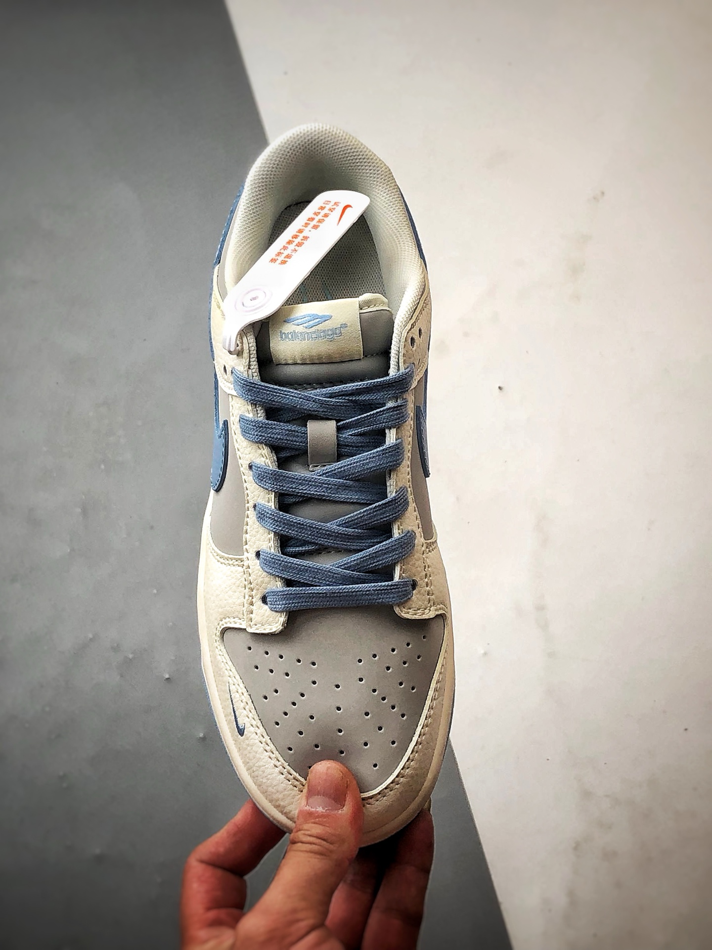 NK Dunk Low Retro ”DIY高端定制” 巴黎米白灰蓝 低帮休闲运动板鞋 ZH2598-273