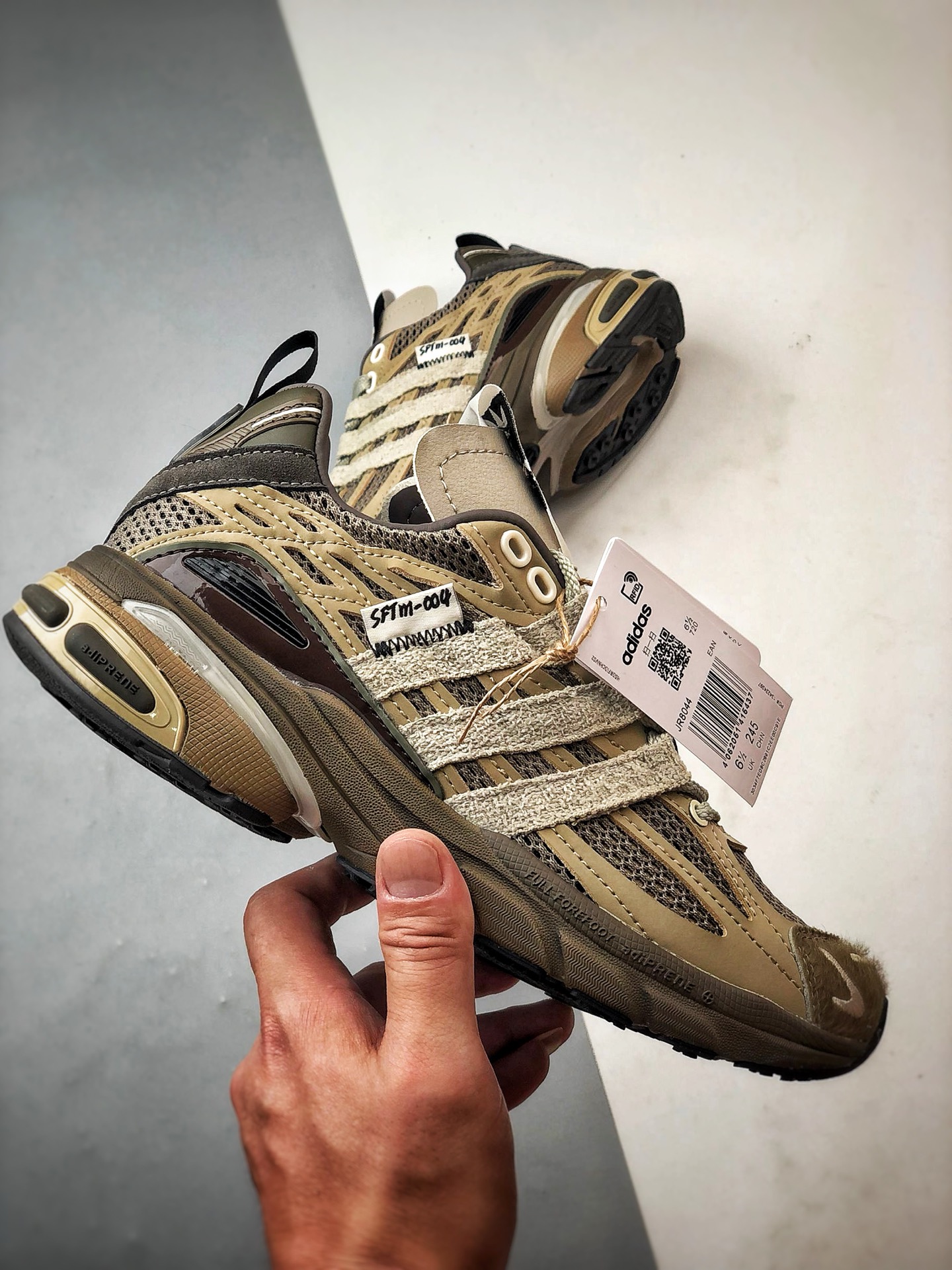 SFTM x AD Originals Adistar Cushion 棕色 复古前卫科技休闲运动老爹鞋 JR8044-莆田鞋,莆田鞋货源,高仿鞋,高仿鞋货源,安福档口,莆田高仿鞋,莆田鞋批发,高仿鞋批发,莆田高仿运动鞋,高仿运动鞋,莆田运动鞋 SFTM x AD Originals Adistar Cushion 棕色 复古前卫科技休闲运动老爹鞋 JR8044