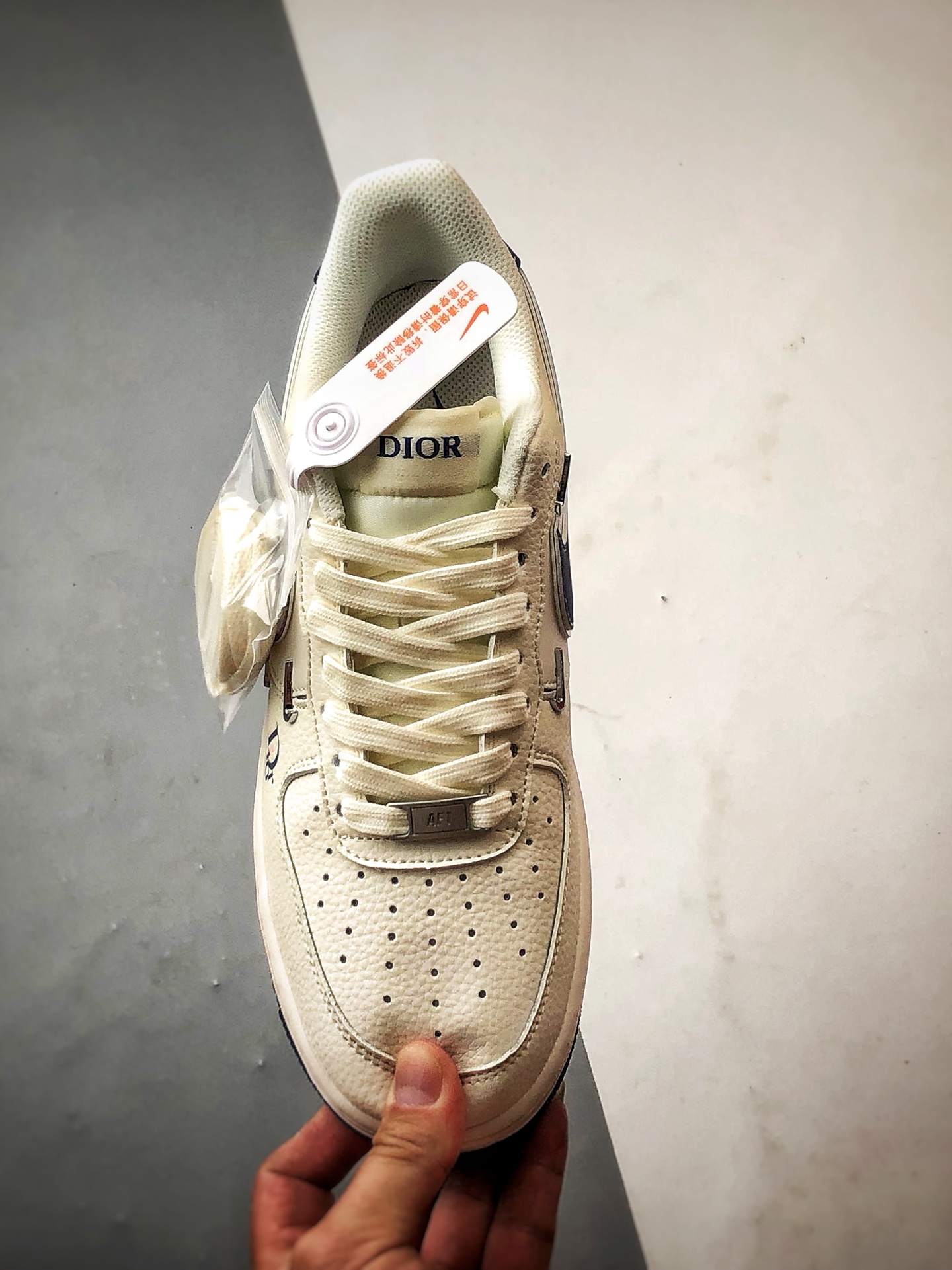 Dior x Air Force 1 Low 四小钩米白蓝 XS2869-001-Chinese UA Cheap High Quatity Brand Clothes Bags handbags Sneakers wholesale wholesaler seller from China Factory suppliers Fashion Clothing Shoes best Quality Beautiful Price Dior x Air Force 1 Low 四小钩米白蓝 XS2869-001