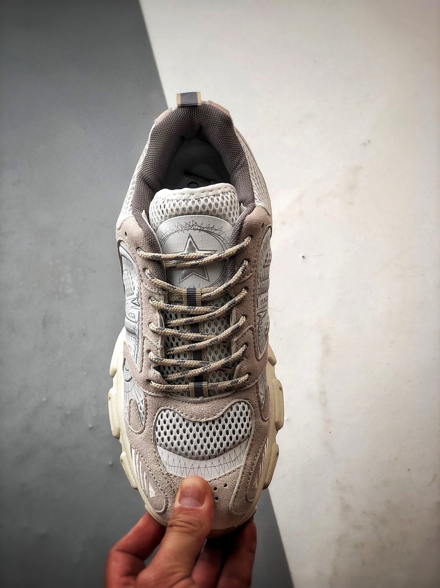 Dior/迪奥 Chrono系列 米白 25ss本季最新单品 圆头系带生活休闲运动鞋-Chinese UA Cheap High Quatity Brand Clothes Bags handbags Sneakers wholesale wholesaler seller from China Factory suppliers Fashion Clothing Shoes best Quality Beautiful Price Dior/迪奥 Chrono系列 米白 25ss本季最新单品 圆头系带生活休闲运动鞋