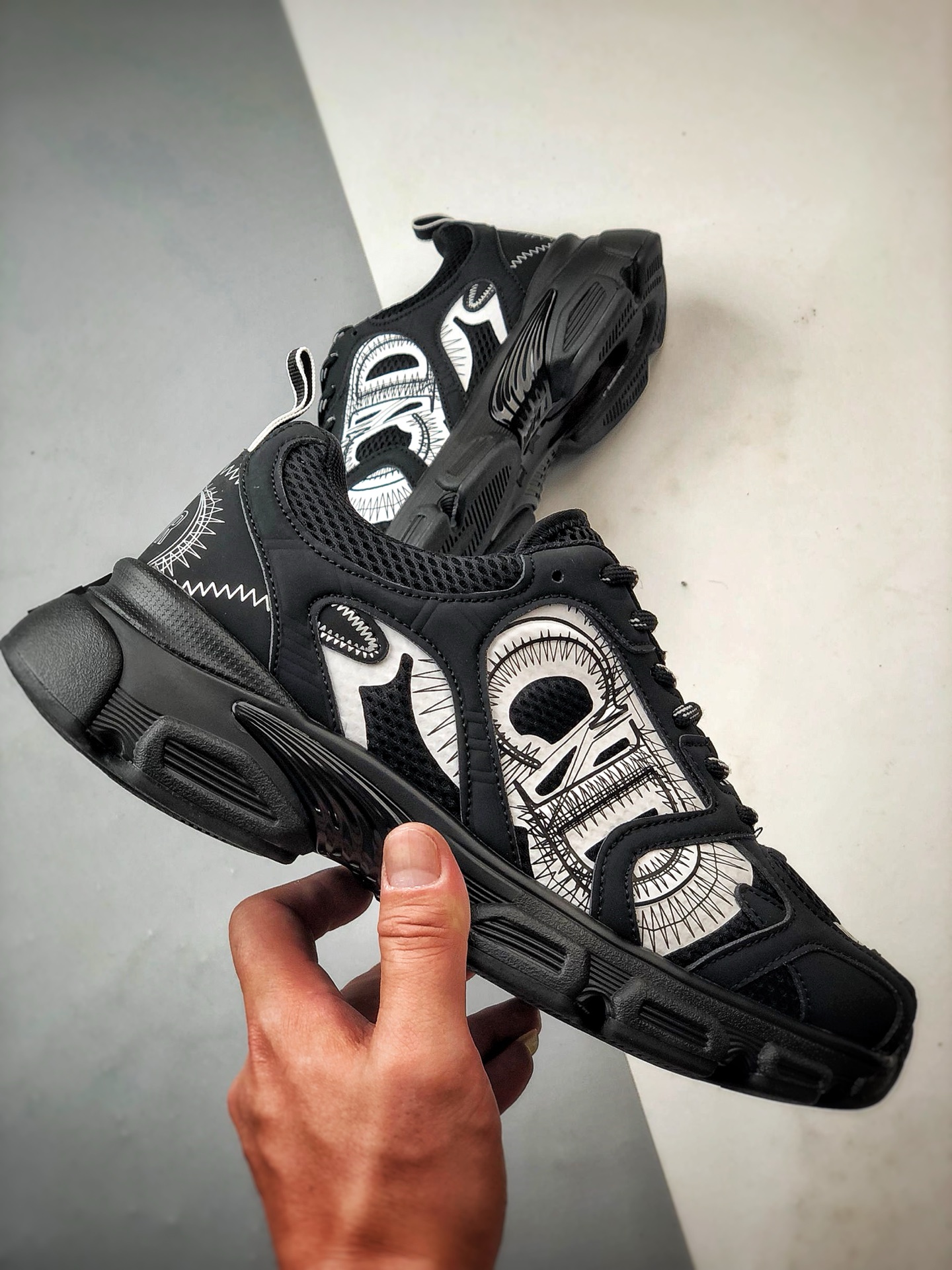 Dior/迪奥 Chrono系列 黑白 25ss本季最新单品 圆头系带生活休闲运动鞋-Chinese UA Cheap High Quatity Brand Clothes Bags handbags Sneakers wholesale wholesaler seller from China Factory suppliers Fashion Clothing Shoes best Quality Beautiful Price Dior/迪奥 Chrono系列 黑白 25ss本季最新单品 圆头系带生活休闲运动鞋