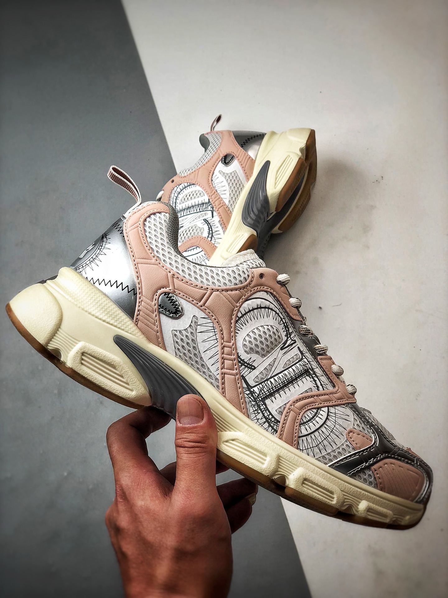 Dior/迪奥 Chrono系列 银粉 25ss本季最新单品 圆头系带生活休闲运动鞋-Chinese UA Cheap High Quatity Brand Clothes Bags handbags Sneakers wholesale wholesaler seller from China Factory suppliers Fashion Clothing Shoes best Quality Beautiful Price Dior/迪奥 Chrono系列 银粉 25ss本季最新单品 圆头系带生活休闲运动鞋