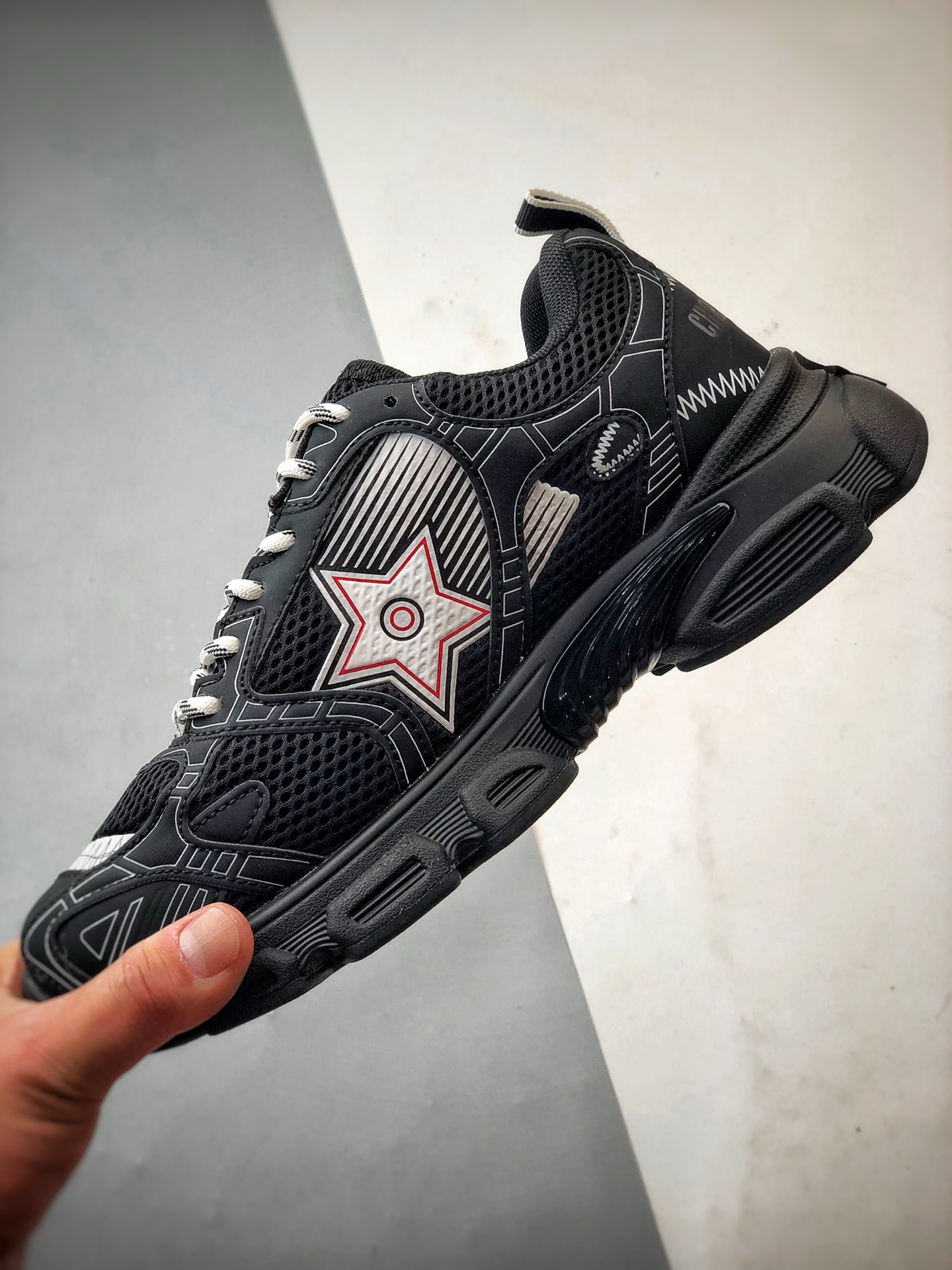 Dior/迪奥 Chrono系列 黑色 25ss本季最新单品 圆头系带生活休闲运动鞋-Chinese UA Cheap High Quatity Brand Clothes Bags handbags Sneakers wholesale wholesaler seller from China Factory suppliers Fashion Clothing Shoes best Quality Beautiful Price Dior/迪奥 Chrono系列 黑色 25ss本季最新单品 圆头系带生活休闲运动鞋